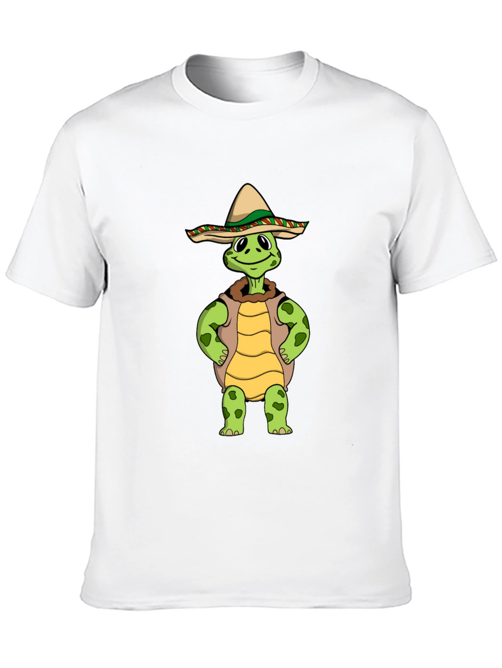 Funny Turtle Sombrero Graphic T-Shirt
