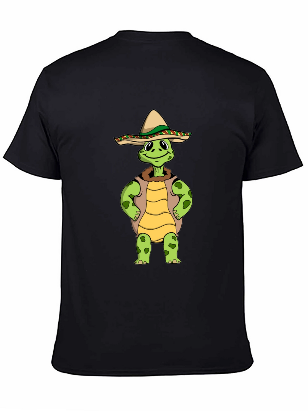 Funny Turtle Sombrero Graphic T-Shirt
