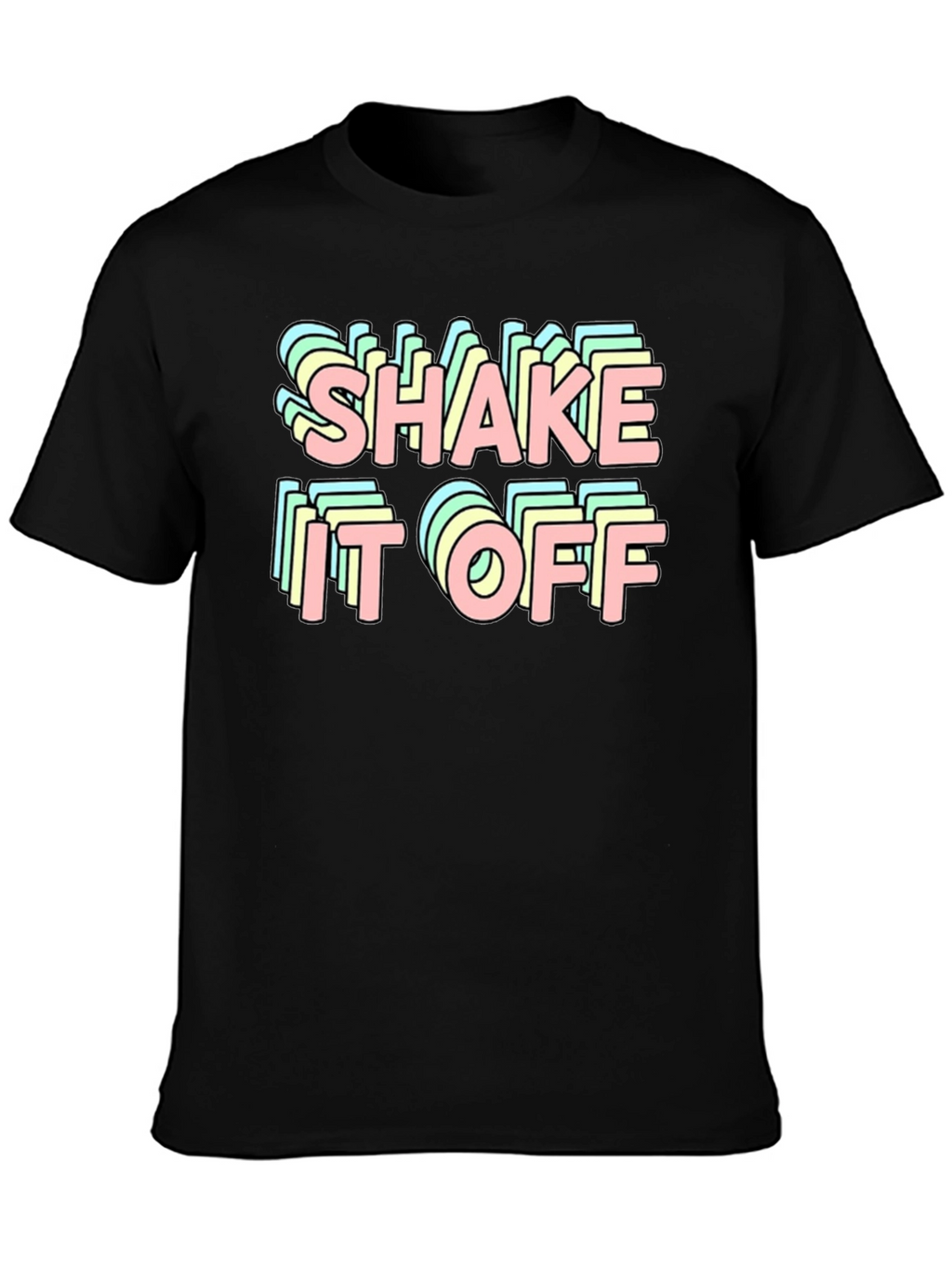 Shake It Off Retro Black T-Shirt