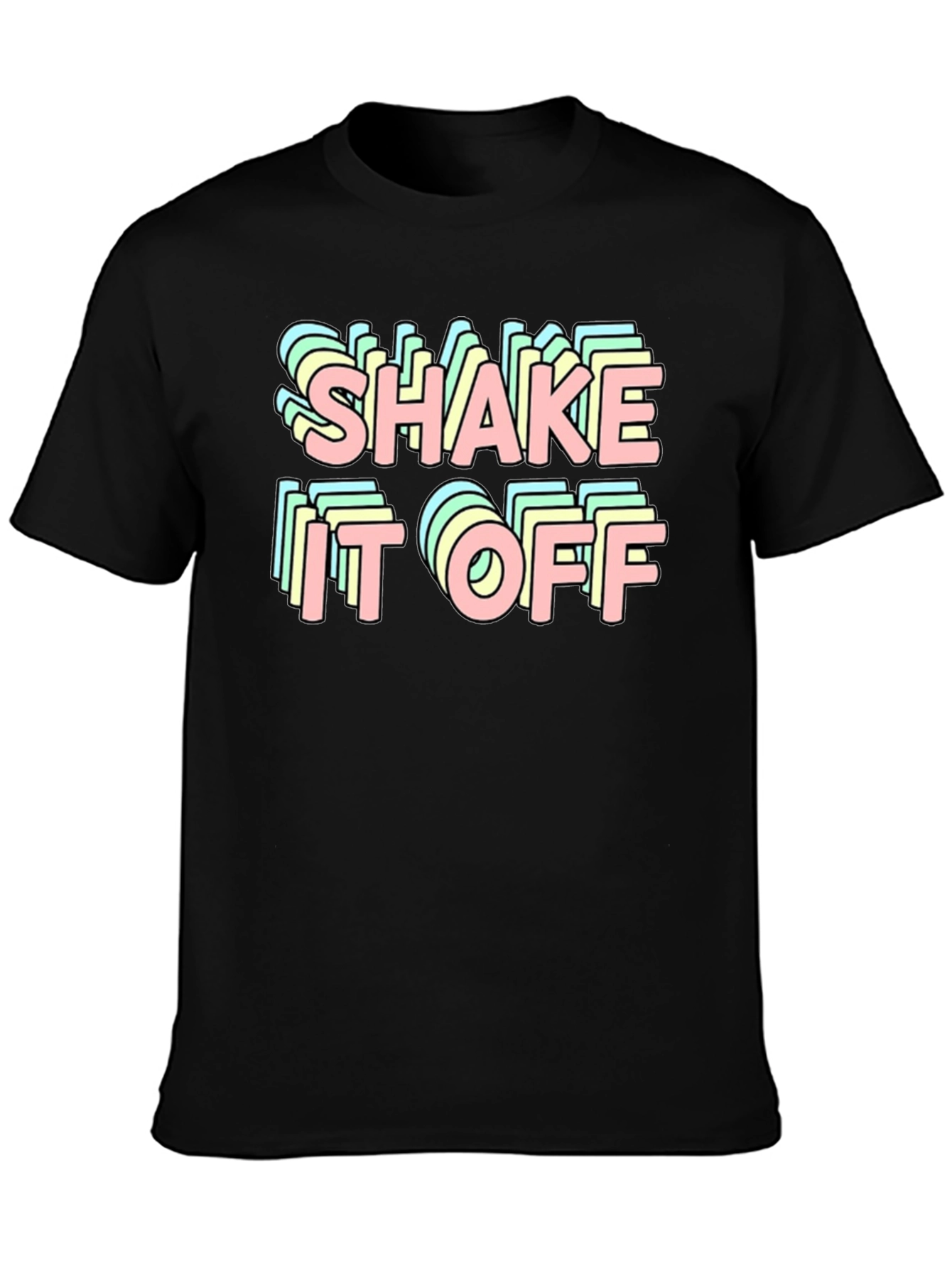 Shake It Off Retro Black T-Shirt