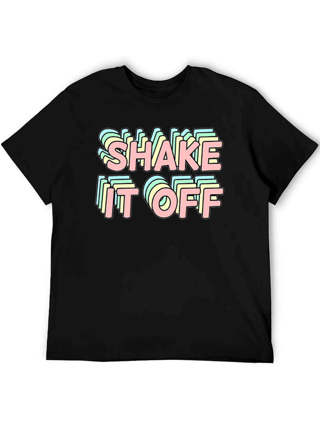 Shake It Off Retro Black T-Shirt