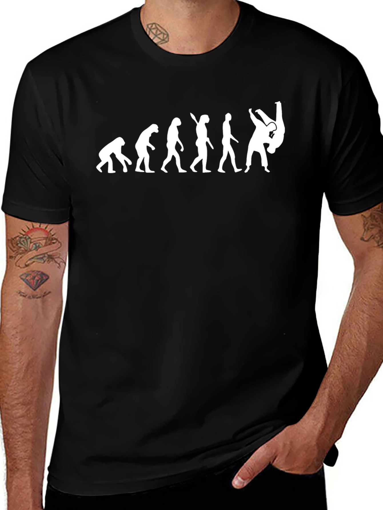 Evolution of Judo T-Shirt - Black
