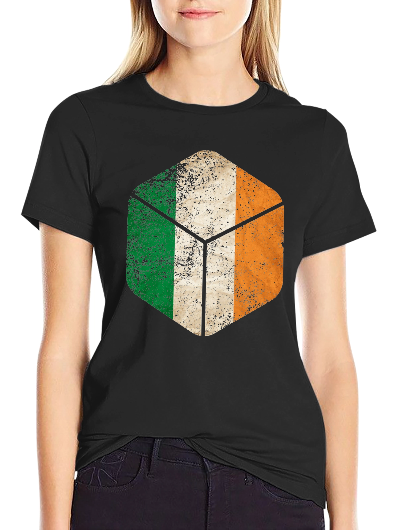 Ireland Flag Cube Graphic Tee