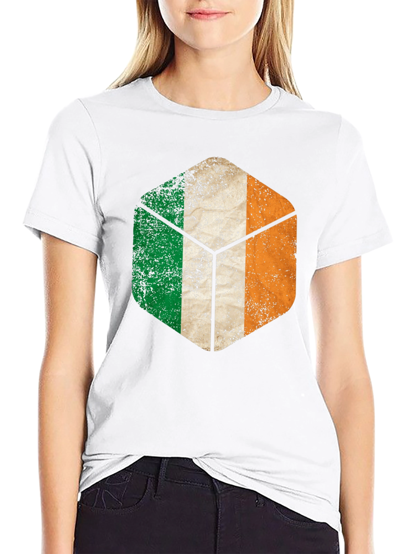 Ireland Flag Cube Graphic Tee
