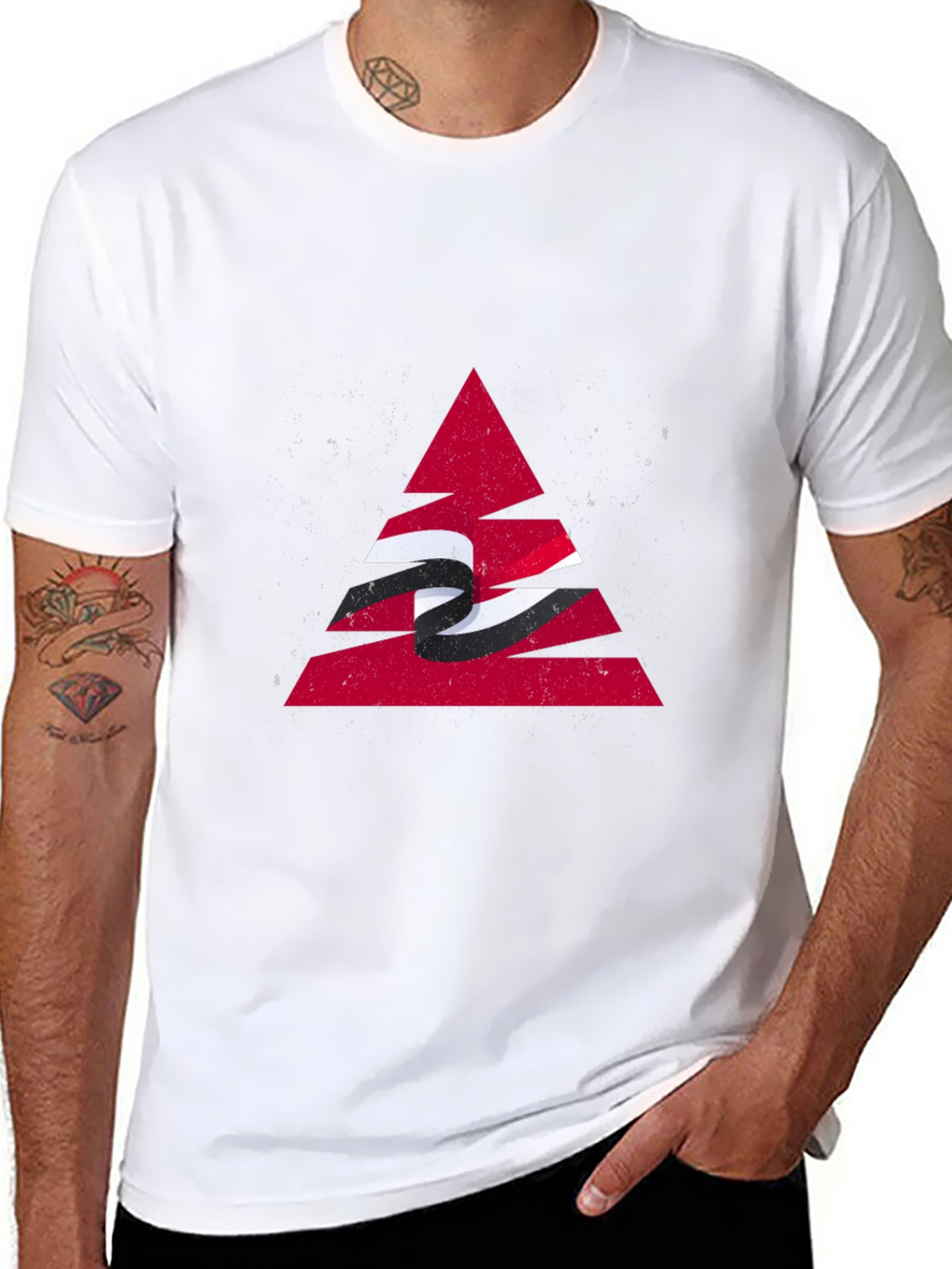 Trinidad & Tobago Flag Triangle T-Shirt