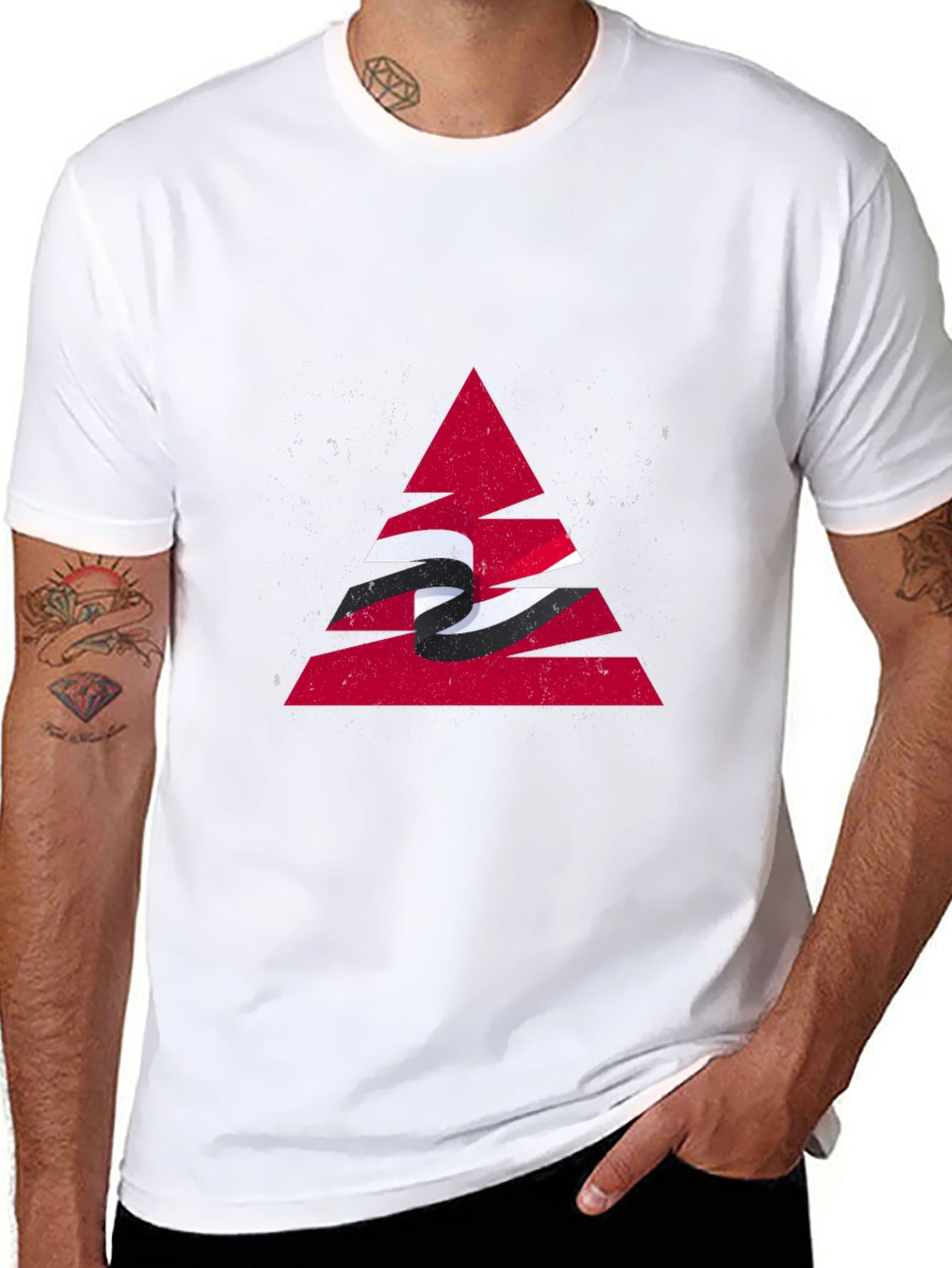 Trinidad & Tobago Flag Triangle T-Shirt