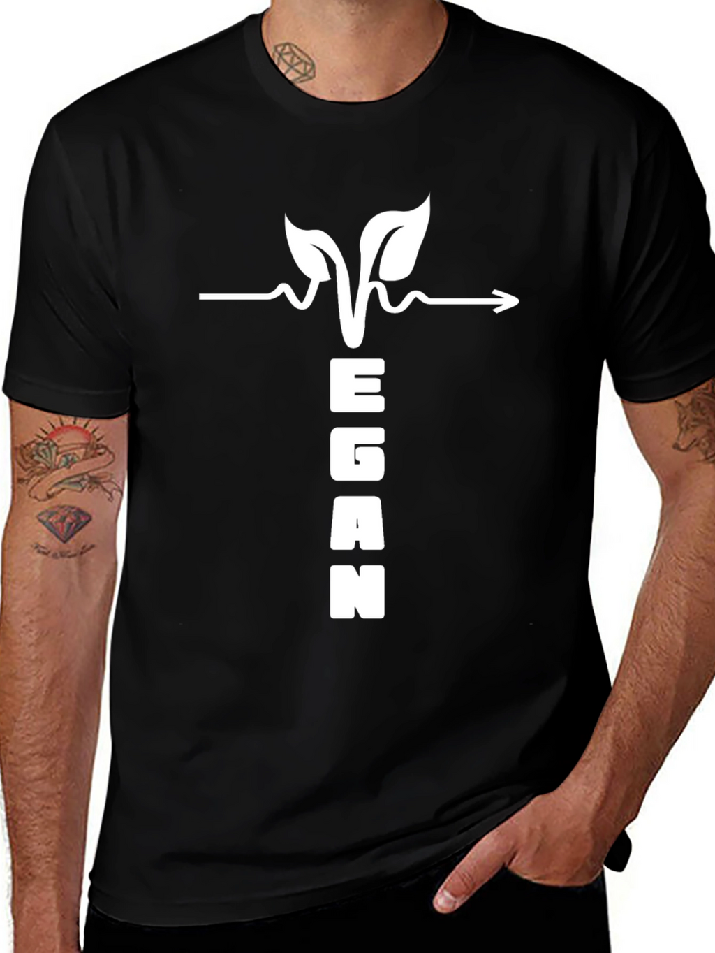 Vegan Heartbeat T-Shirt - Plant Based Lifestyle