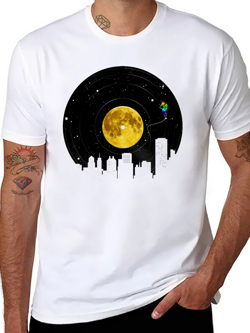 Vinyl Moon Cityscape Graphic Tee