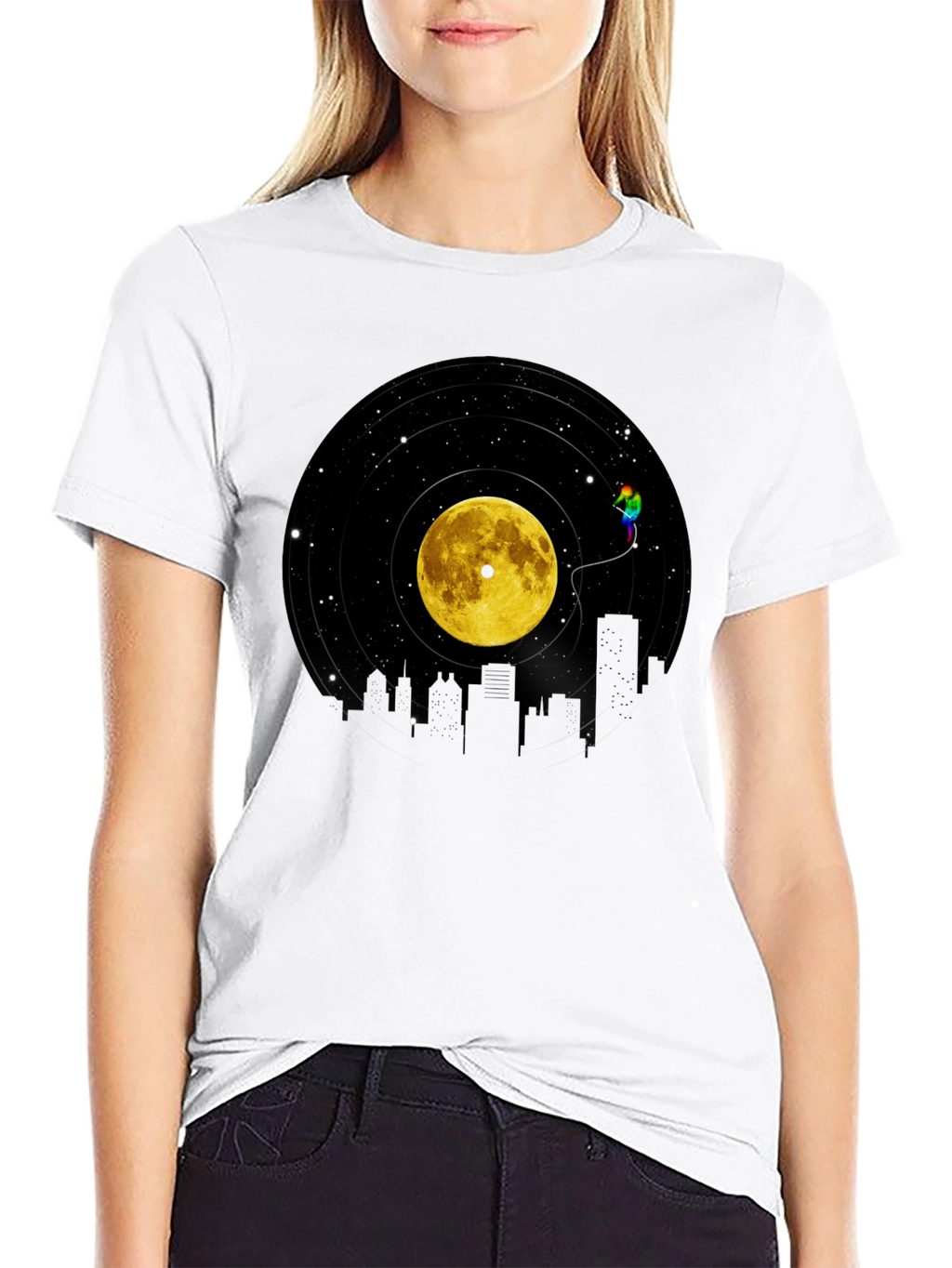 Vinyl Moon Cityscape Graphic Tee