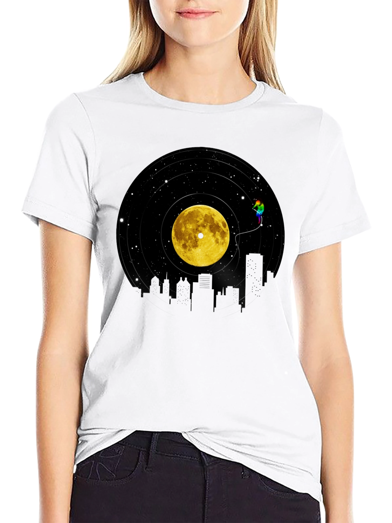 Vinyl Moon Cityscape Graphic Tee