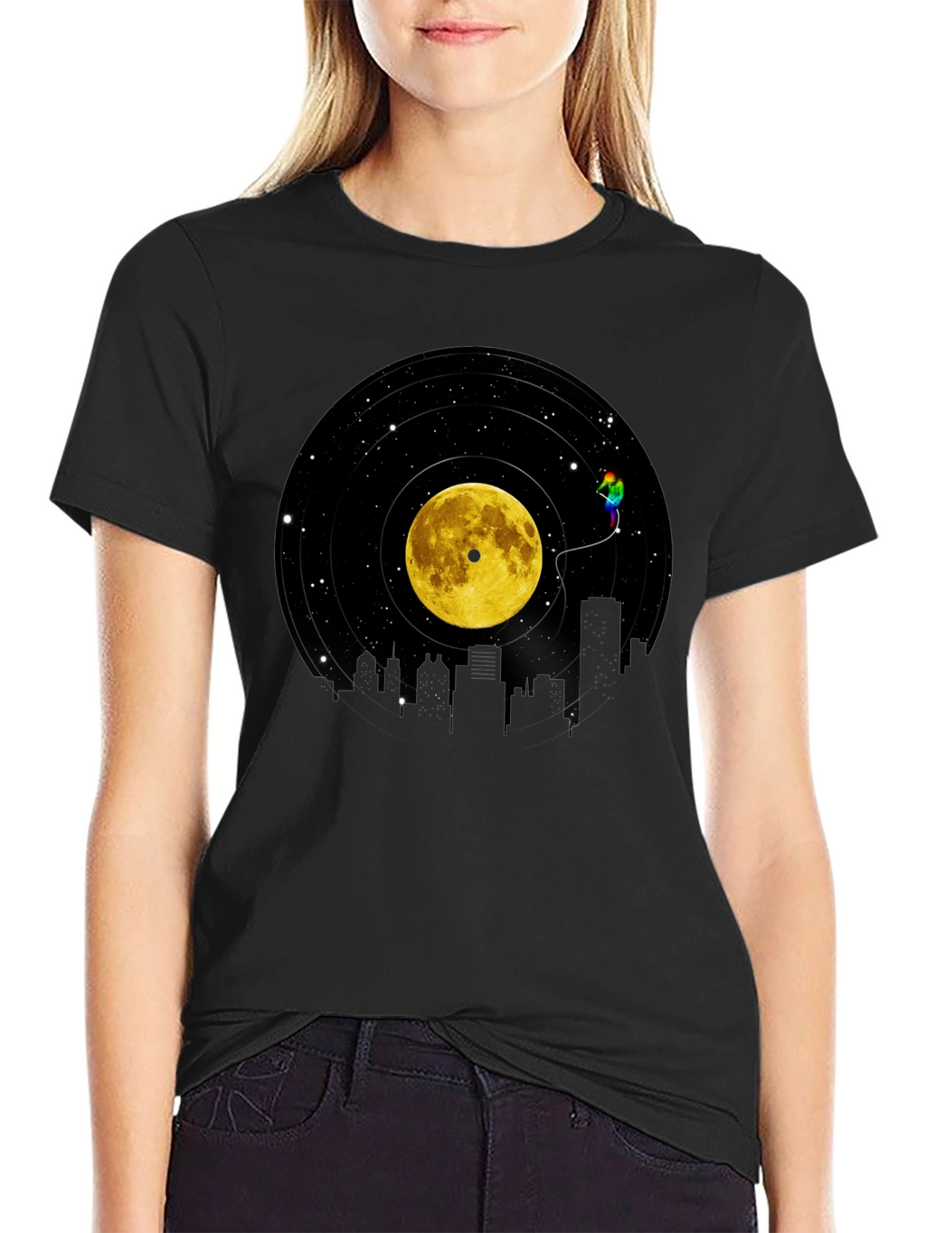 Vinyl Moon Cityscape Graphic Tee