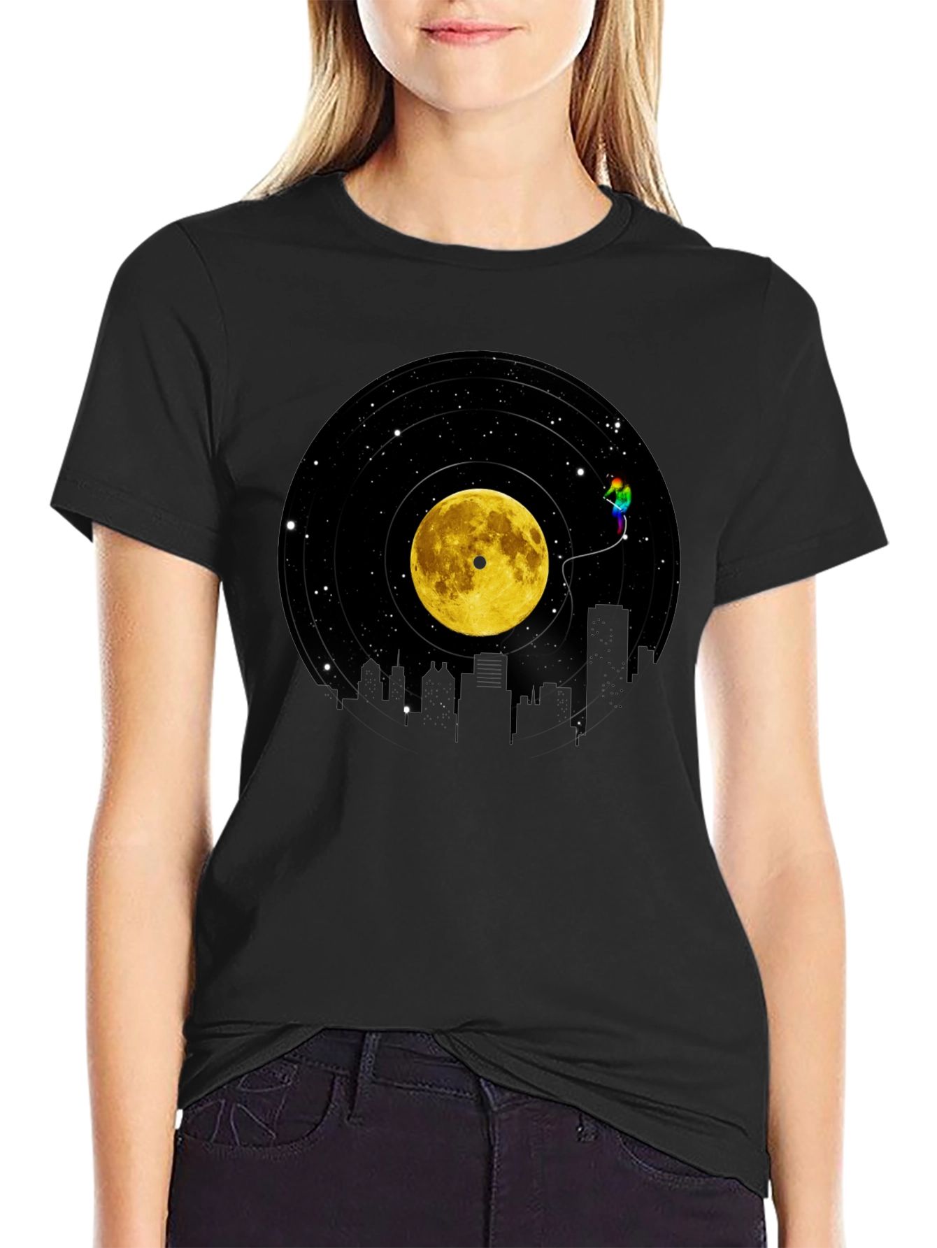 Vinyl Moon Cityscape Graphic Tee