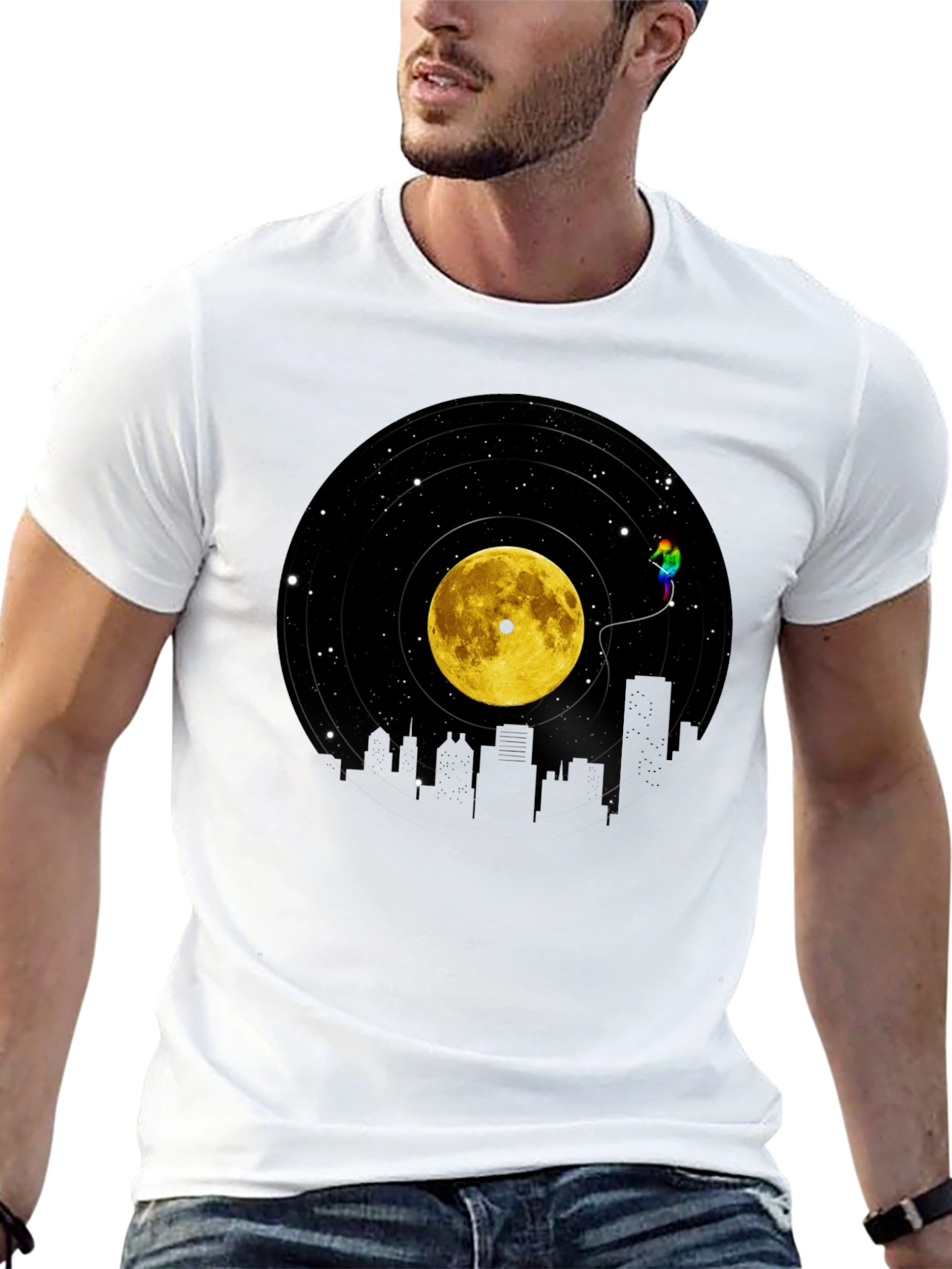 Vinyl Moon Cityscape Graphic Tee