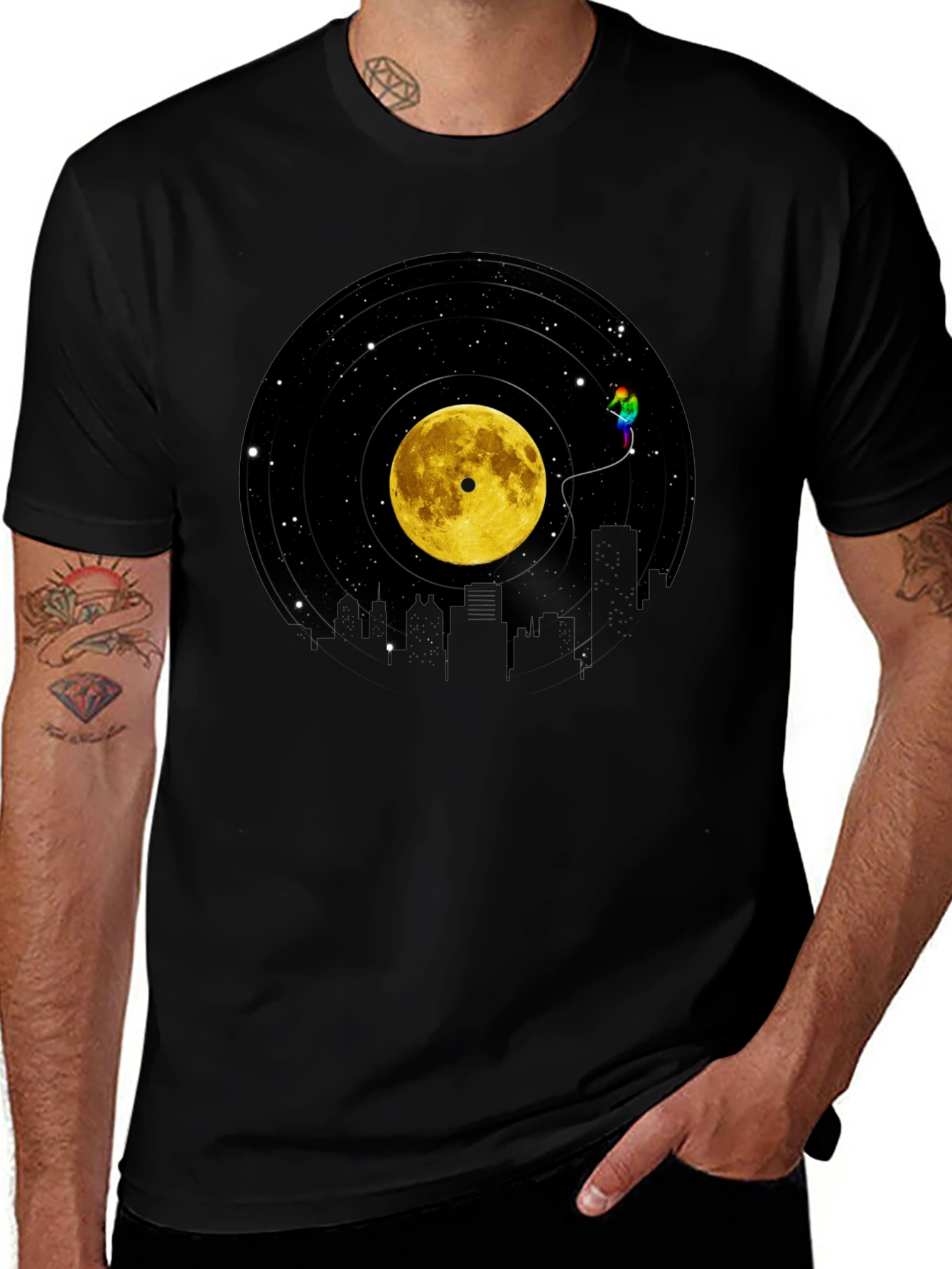 Vinyl Moon Cityscape Graphic Tee