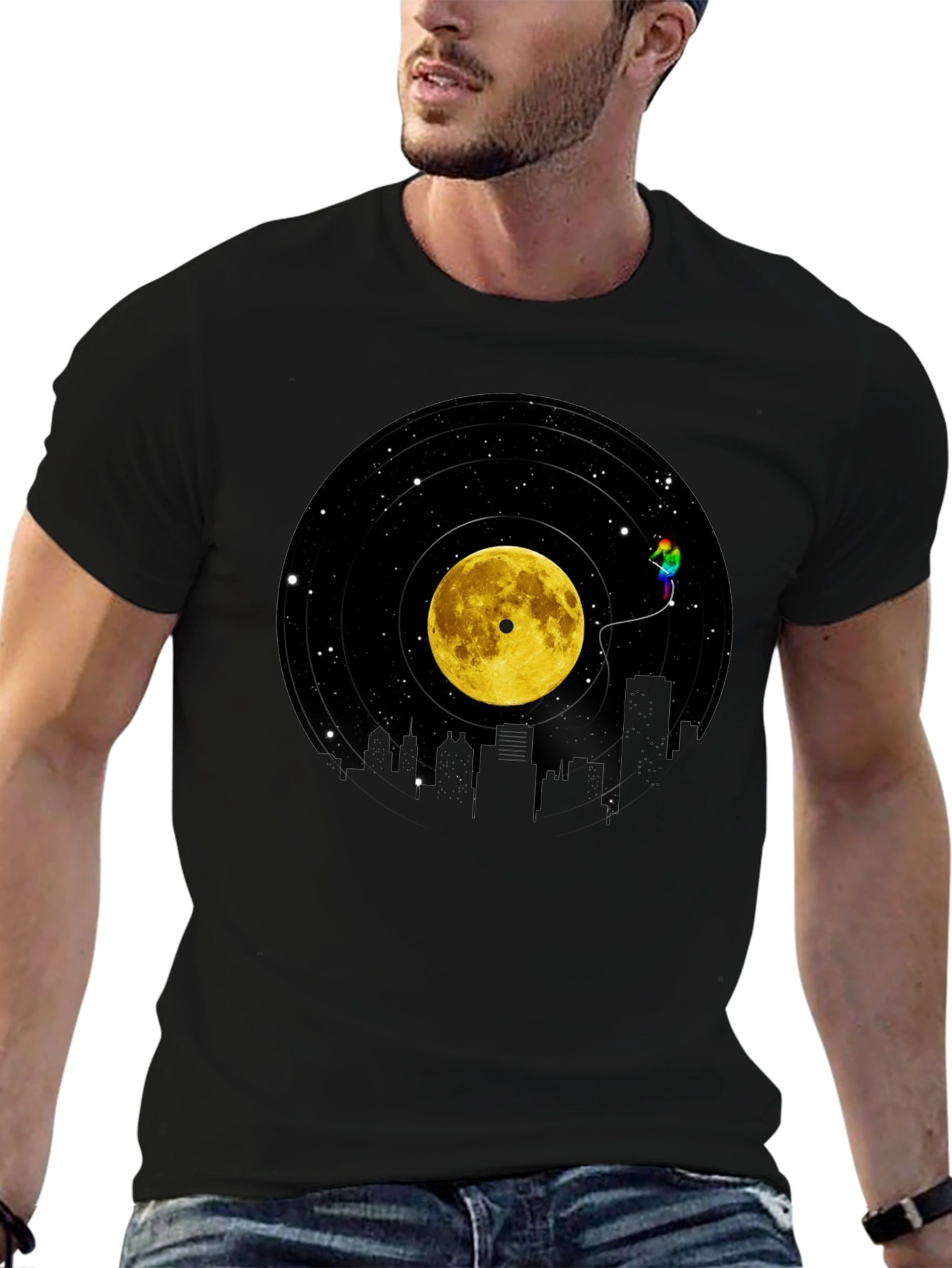 Vinyl Moon Cityscape Graphic Tee