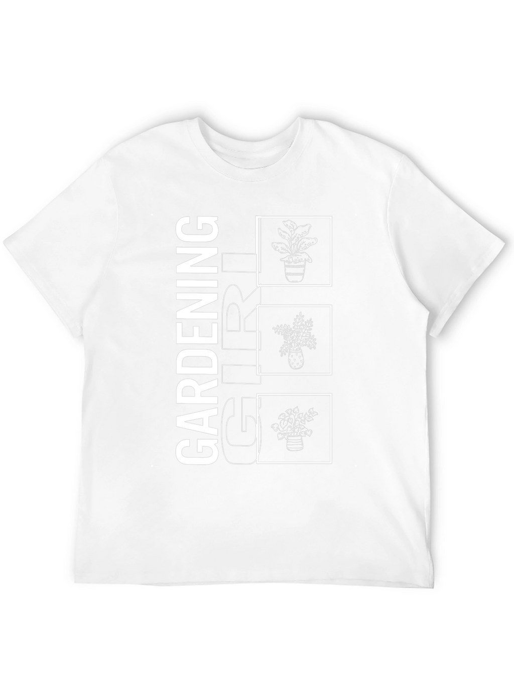 Gardening Girl Graphic Tee - Black Cotton T-Shirt