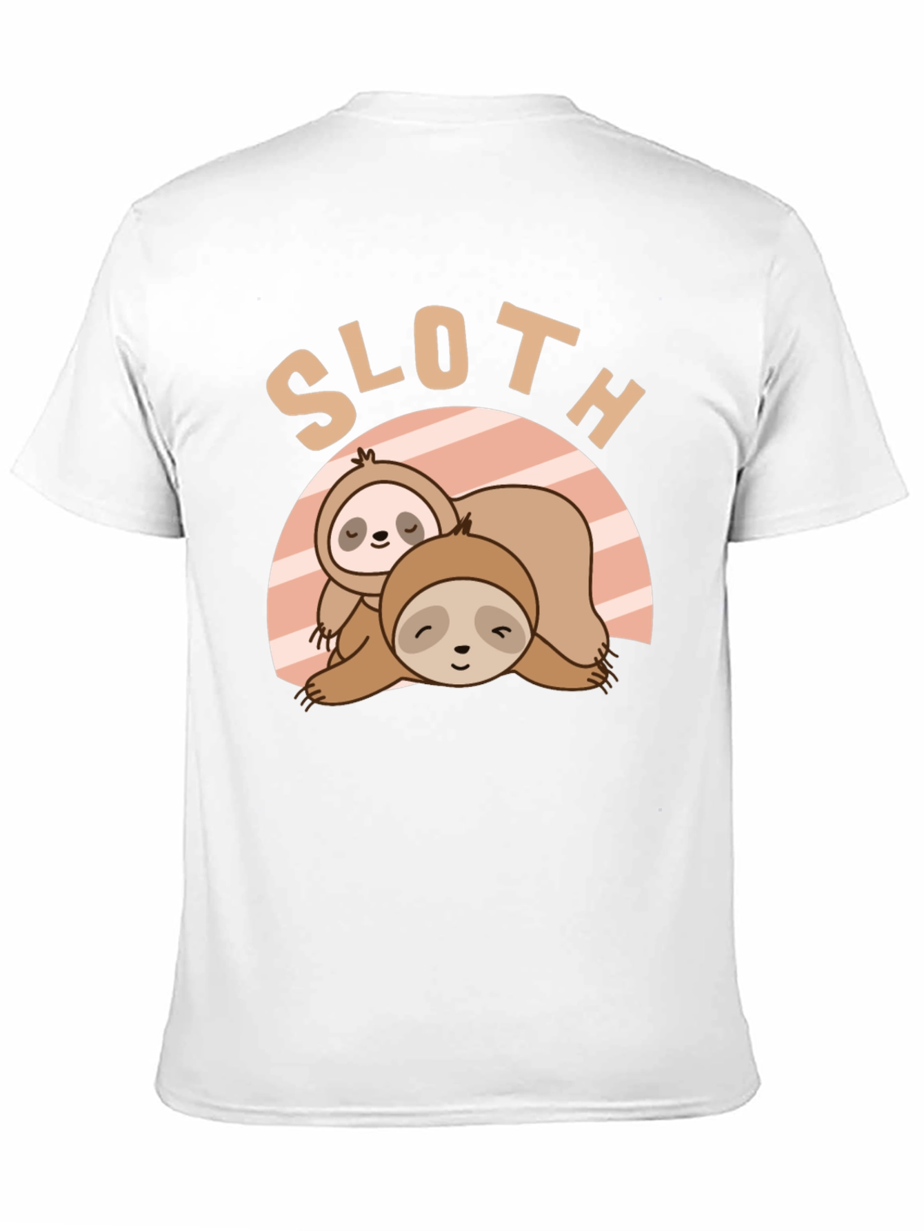 Cute Sloth Graphic T-Shirt - Relaxed Fit