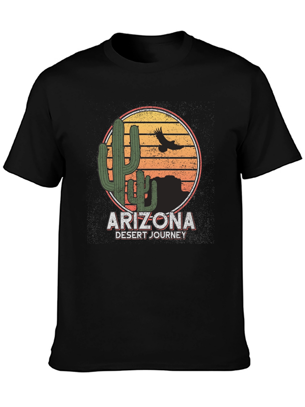 Arizona Desert Journey Graphic Tee - Black