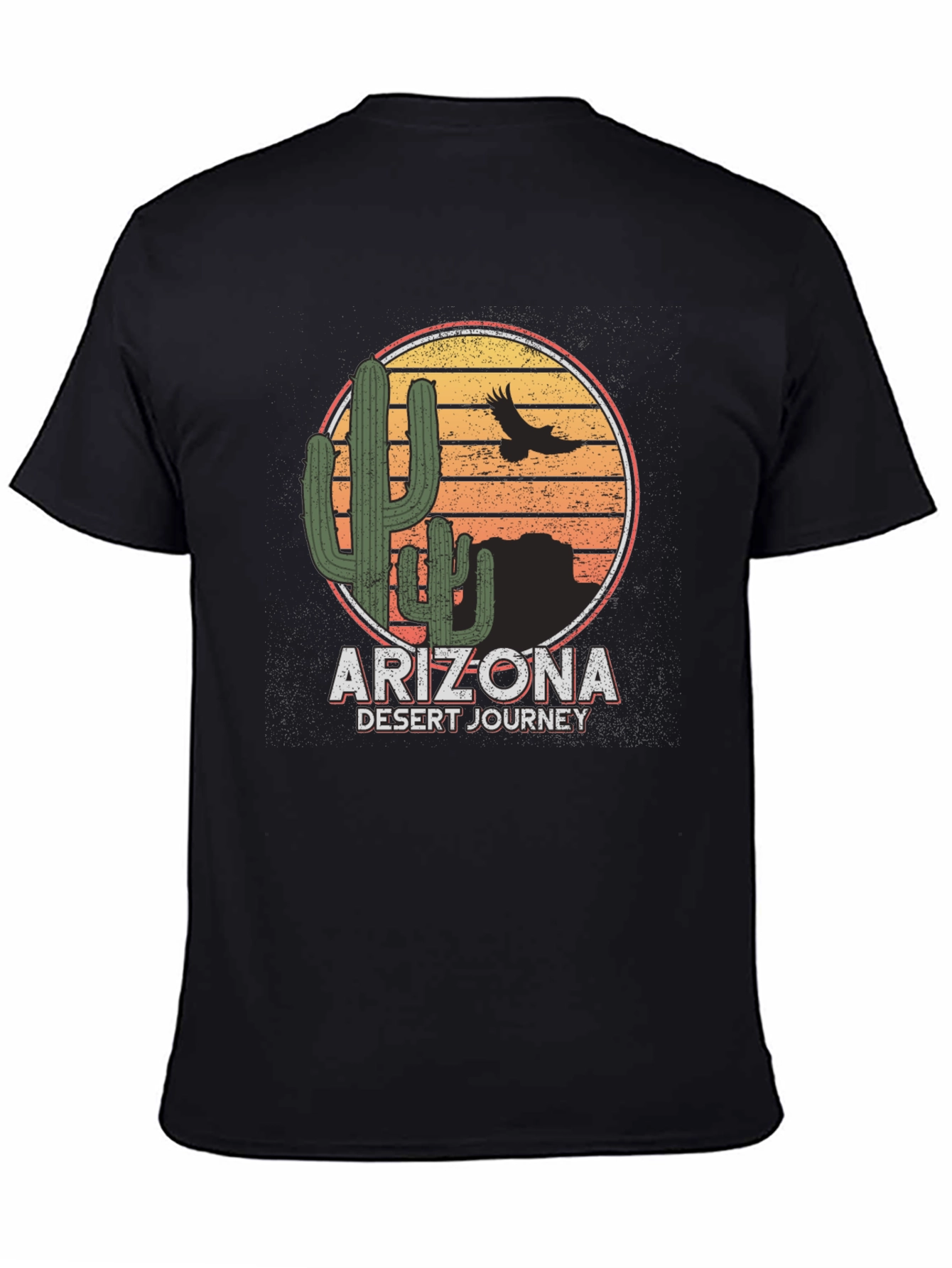 Arizona Desert Journey Graphic Tee - Black