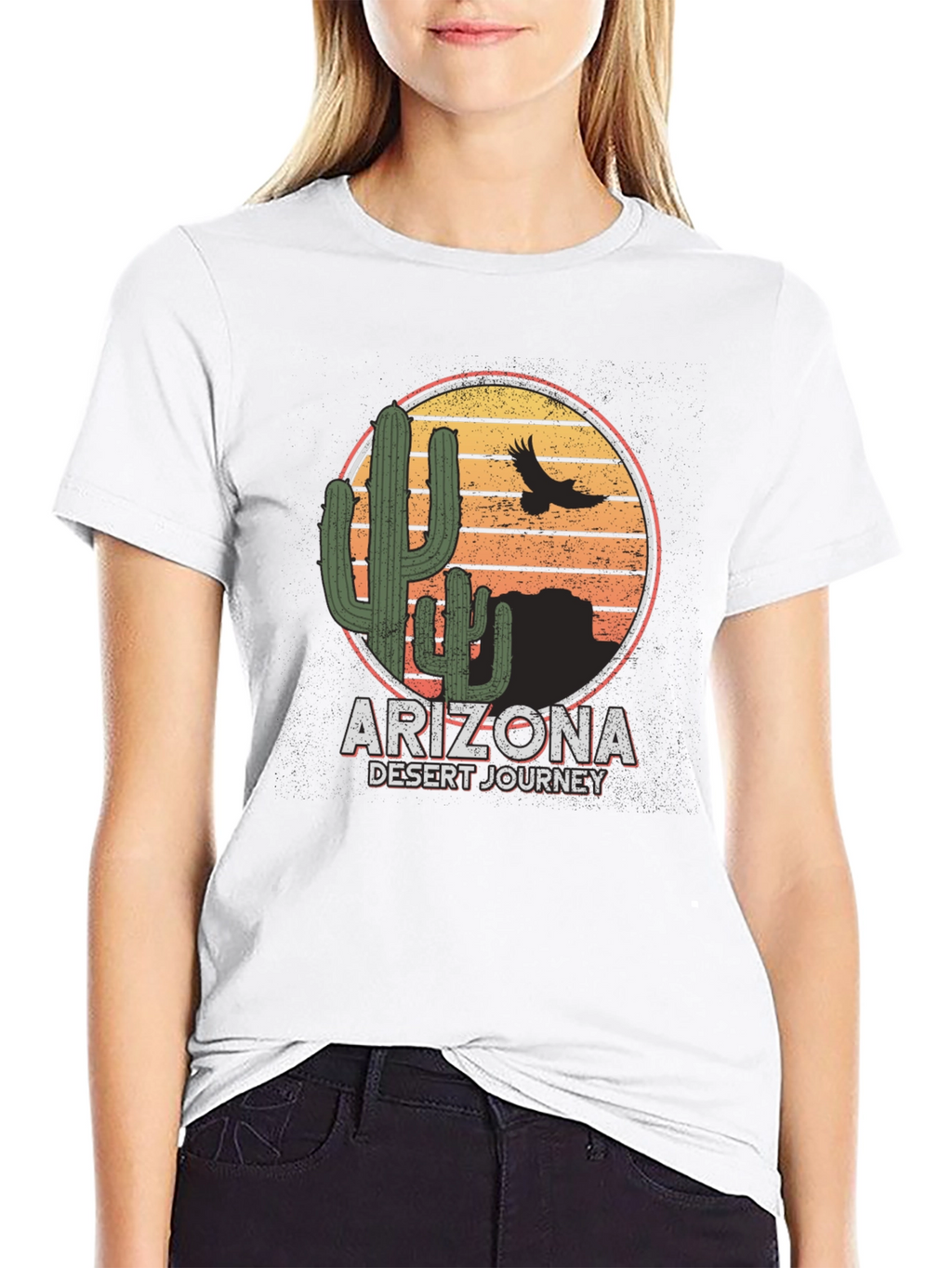Arizona Desert Journey Graphic Tee - Black