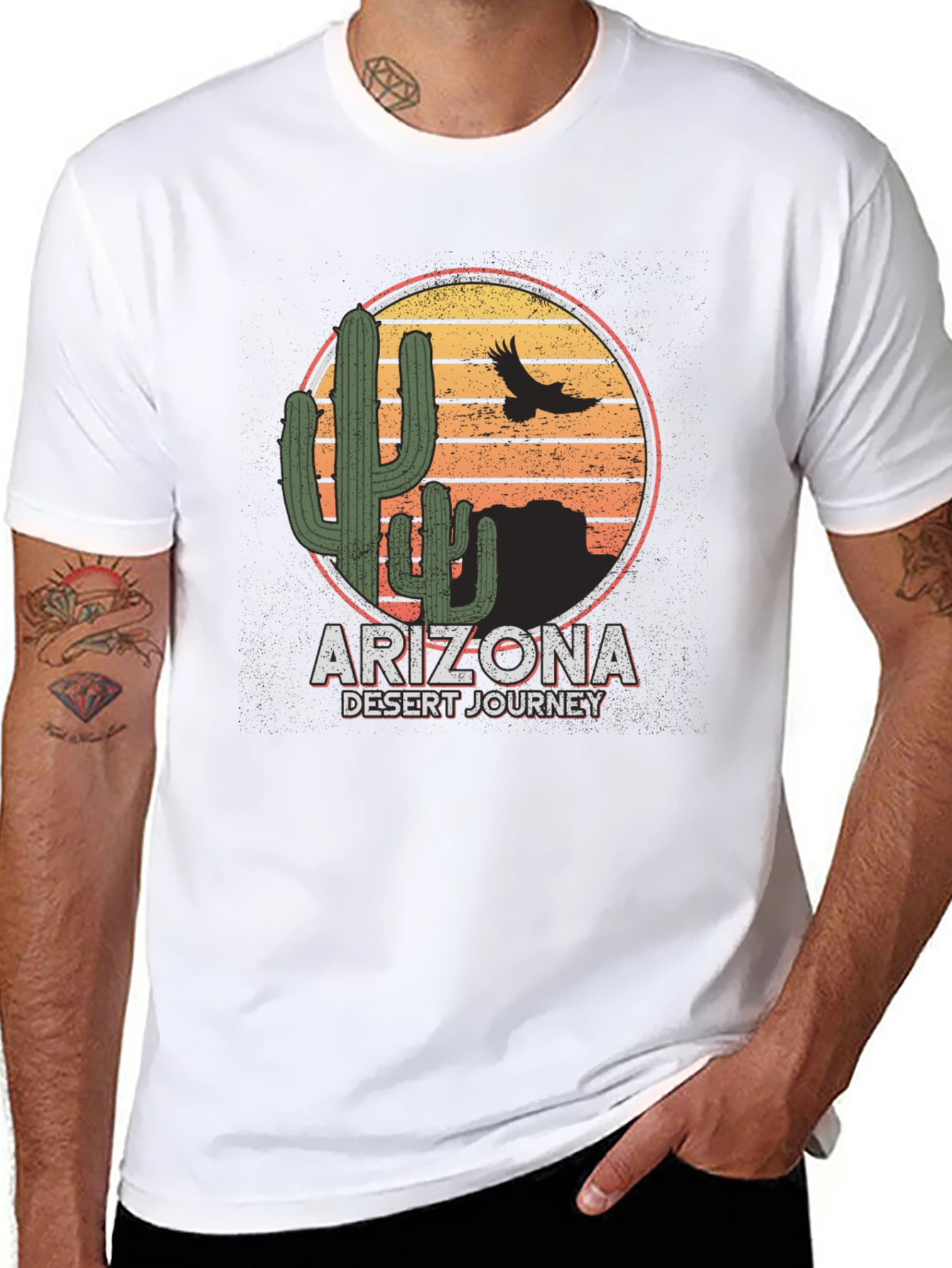 Arizona Desert Journey Graphic Tee - Black