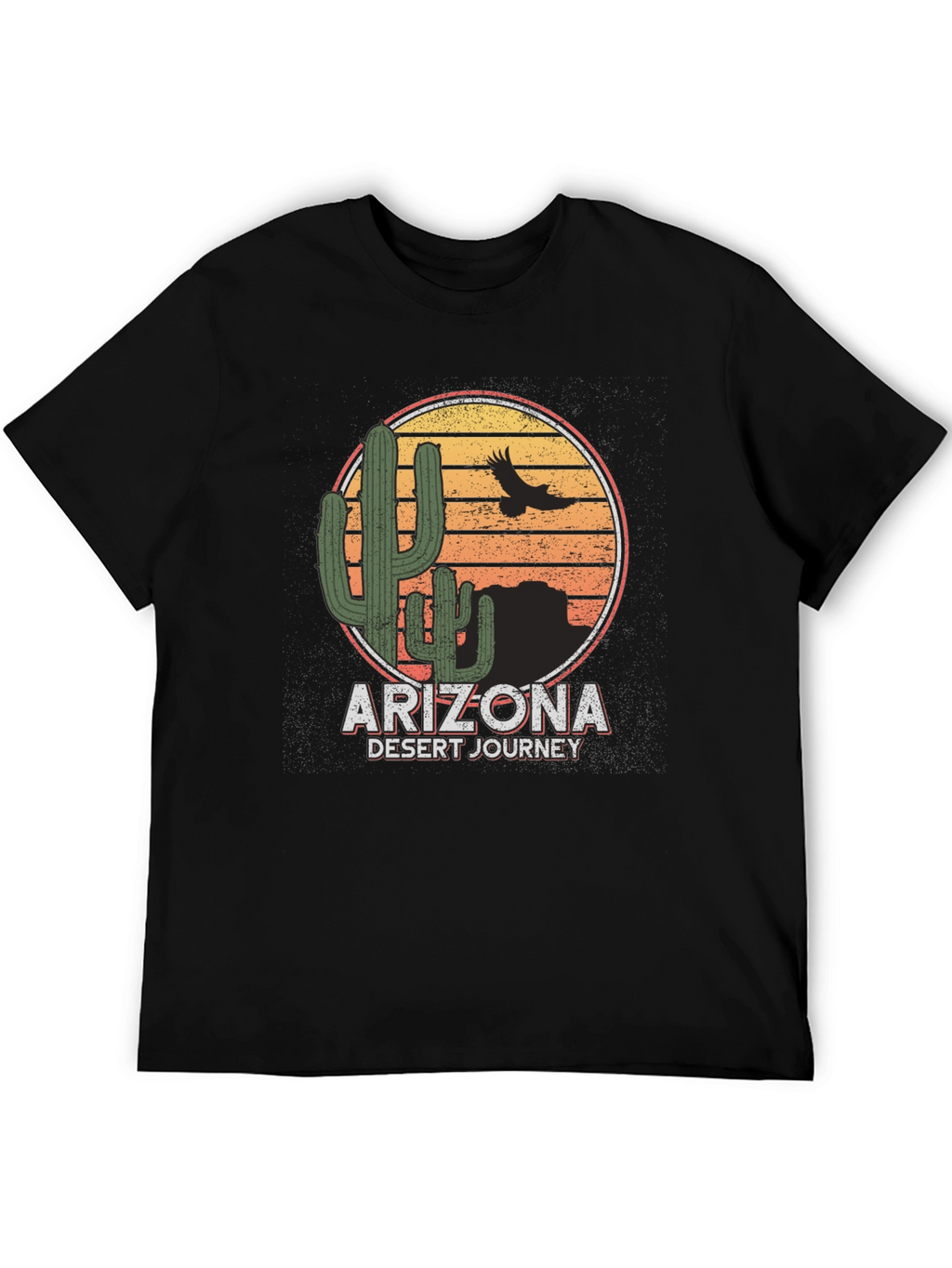 Arizona Desert Journey Graphic Tee - Black