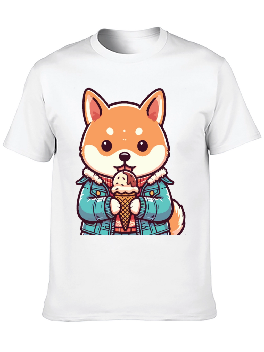 Shiba Inu Ice Cream T-Shirt