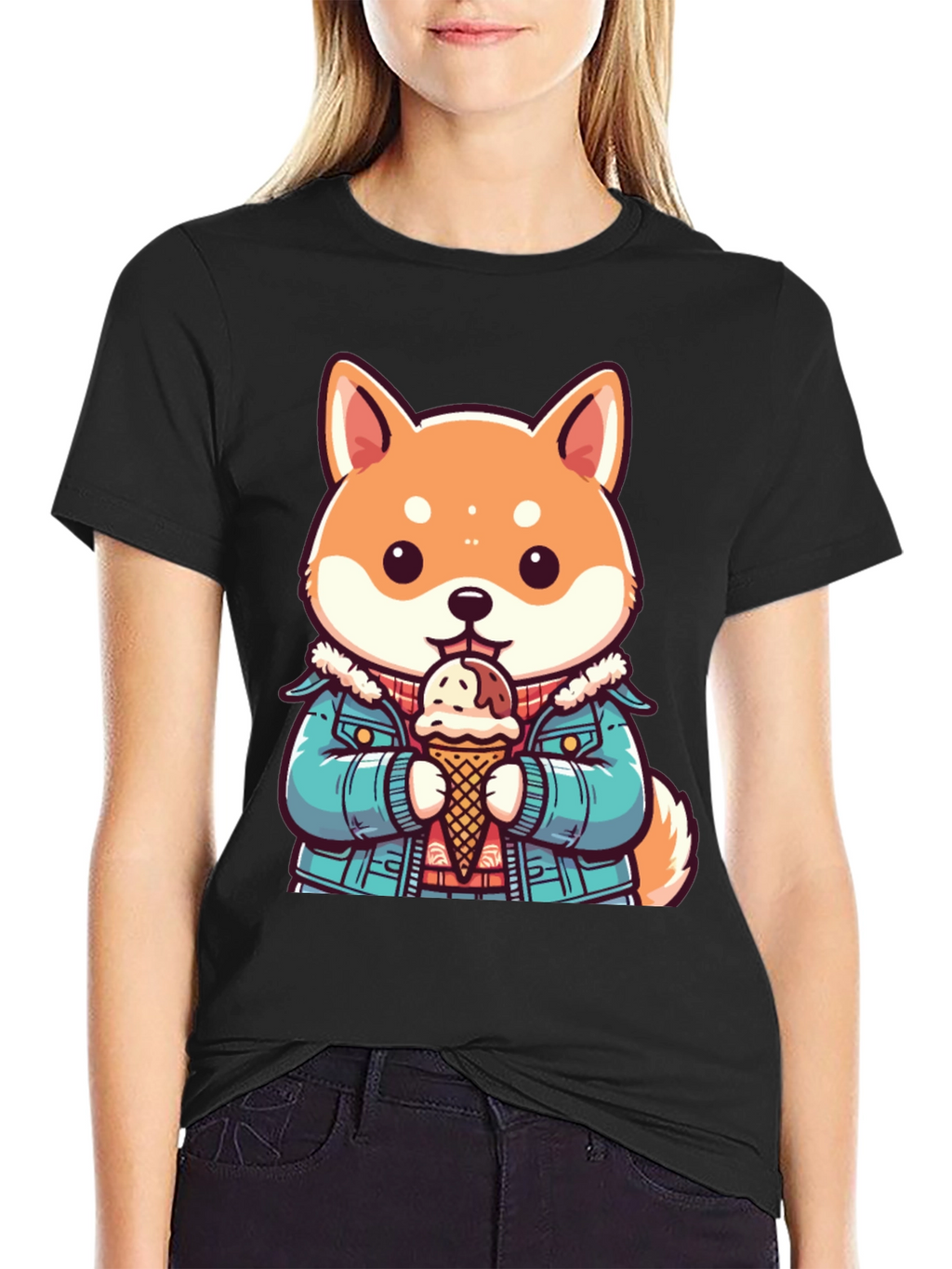 Shiba Inu Ice Cream T-Shirt