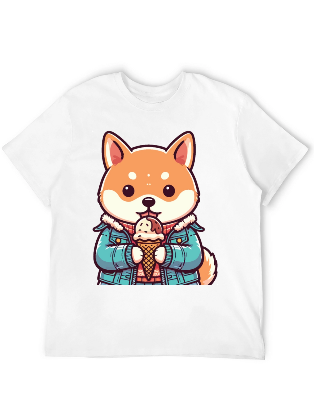 Shiba Inu Ice Cream T-Shirt