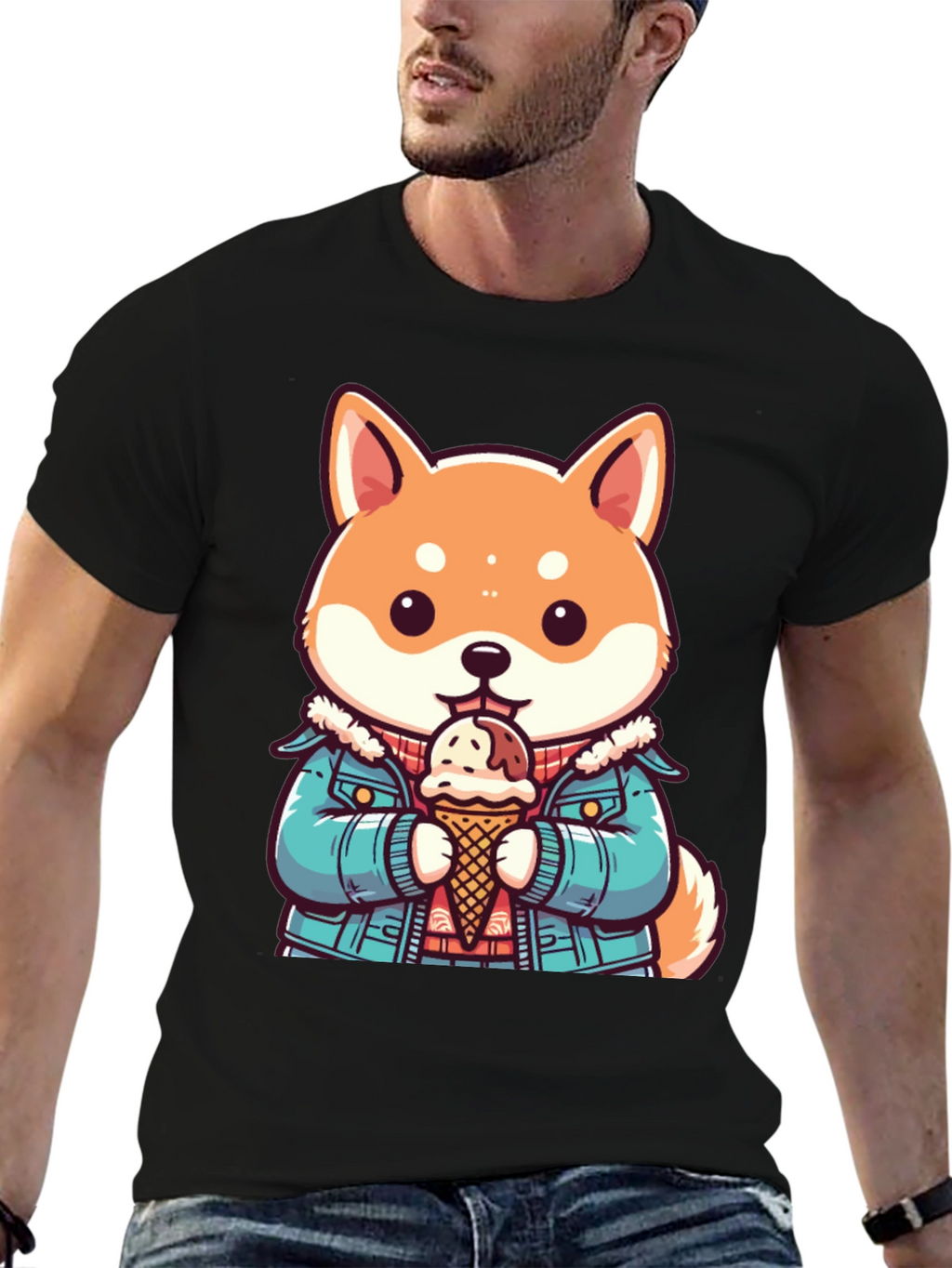 Shiba Inu Ice Cream T-Shirt
