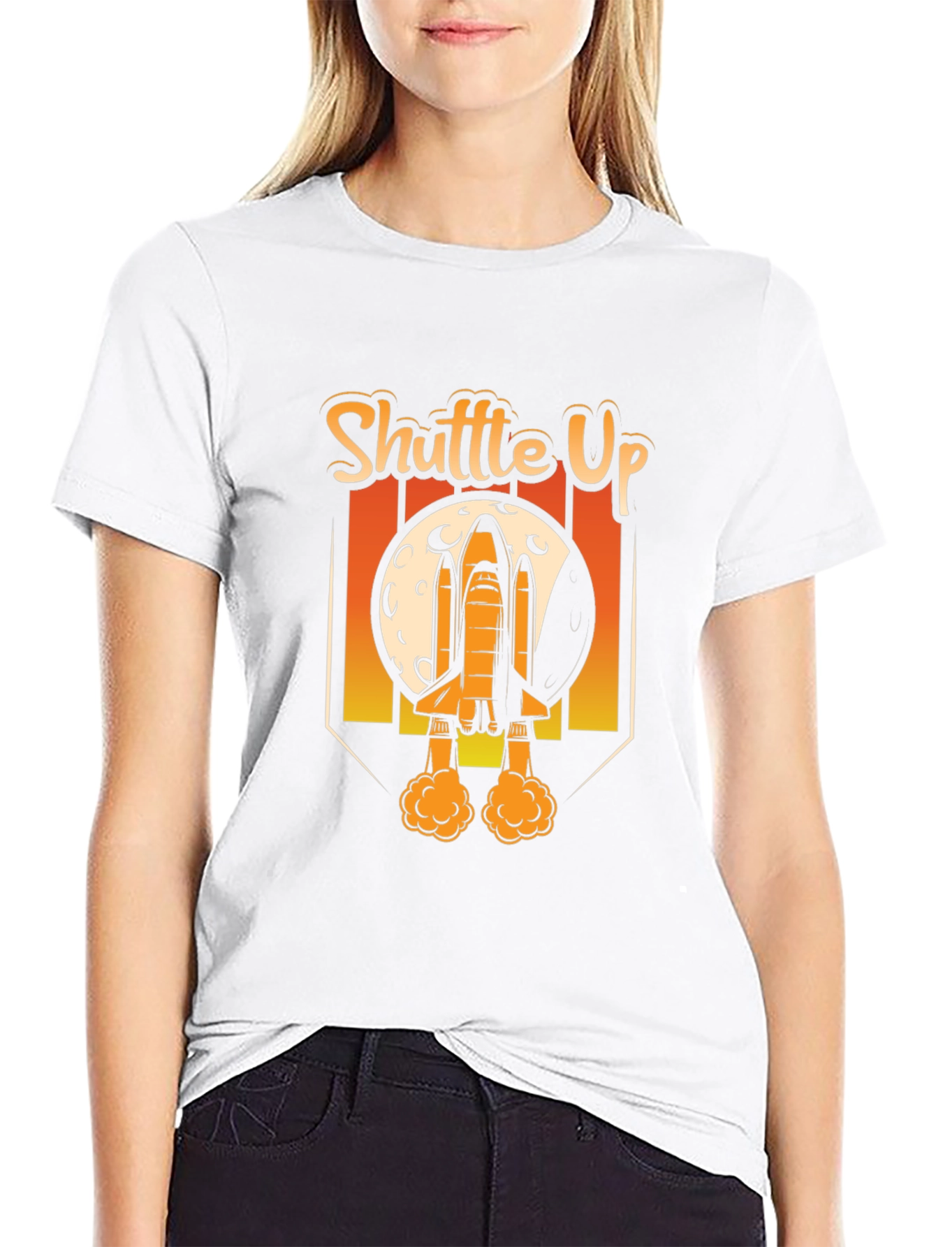 Shuttle Up! Graphic T-Shirt - Space Design Tee