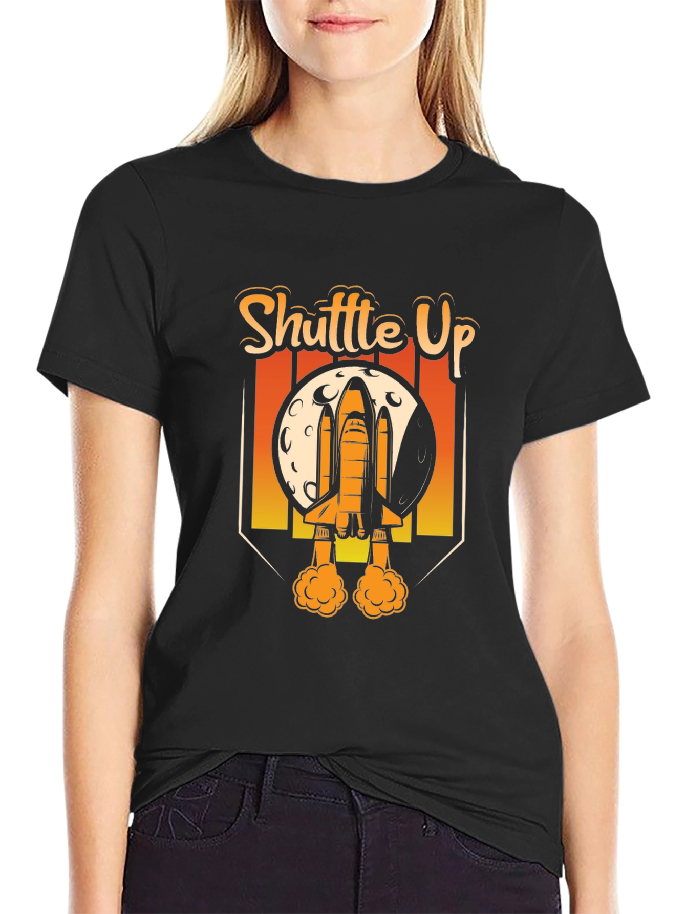Shuttle Up! Graphic T-Shirt - Space Design Tee