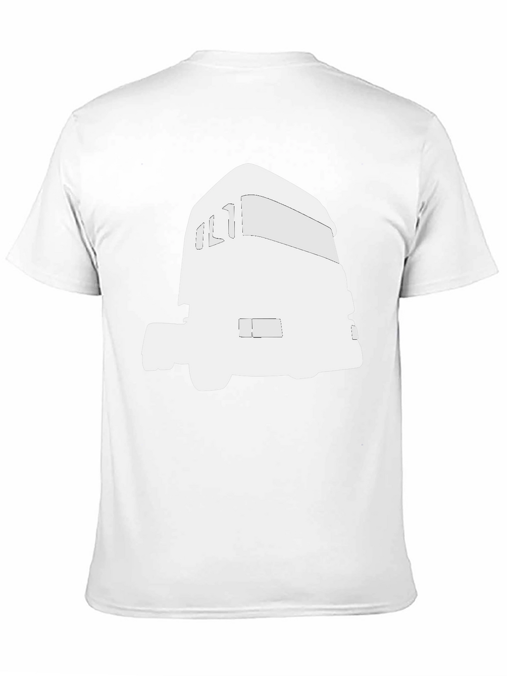 Truck Graphic Tee - Black Cotton Blend T-Shirt