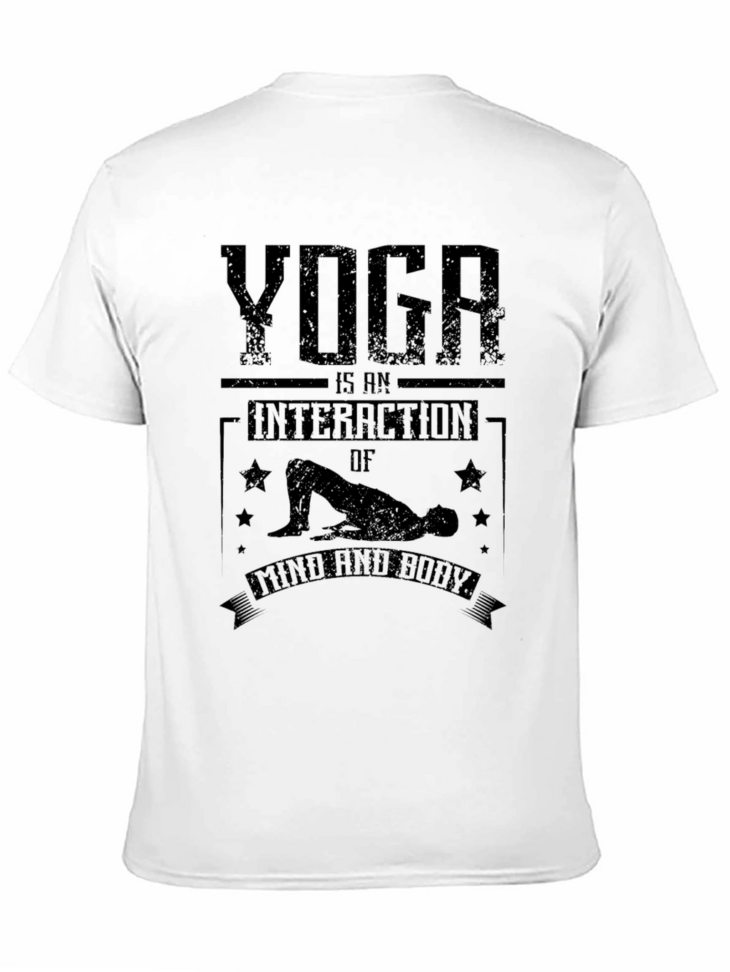 Yoga Interaction Mind & Body Black T-Shirt