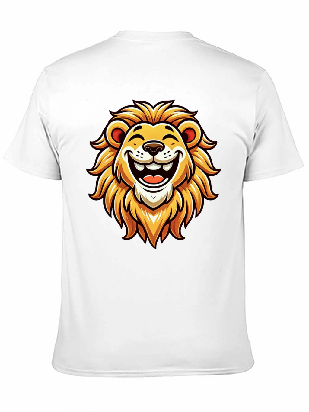 Lion Graphic Tee - Black Cotton T-Shirt