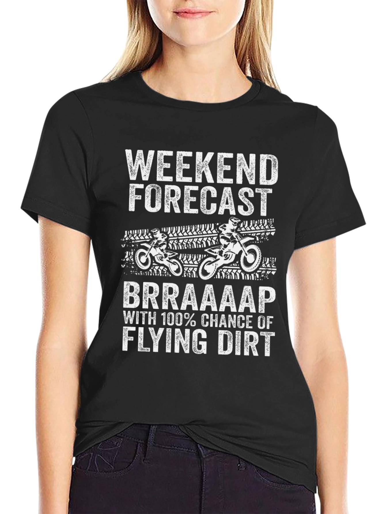 Weekend Forecast Dirt Bike T-Shirt