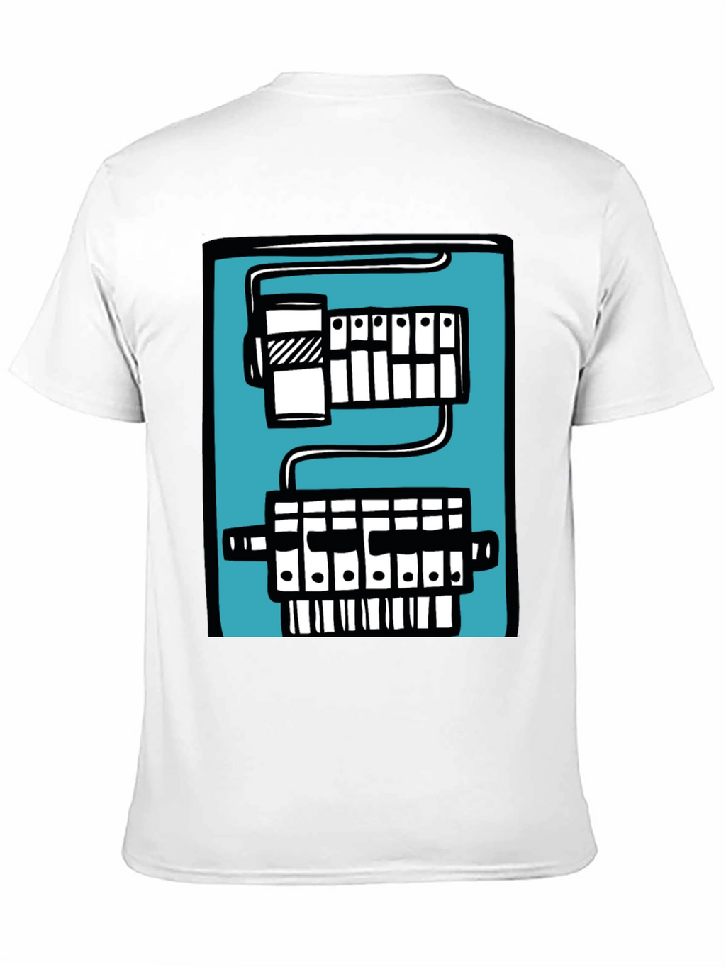 Circuit Board Graphic Tee - Black