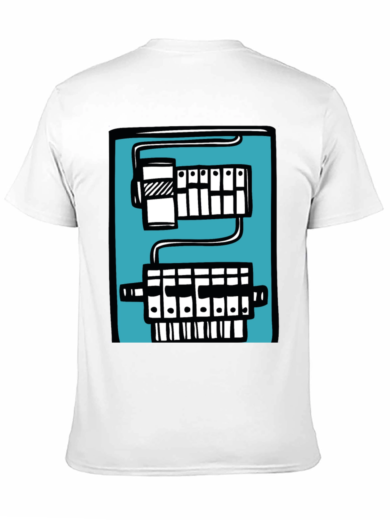 Circuit Board Graphic Tee - Black