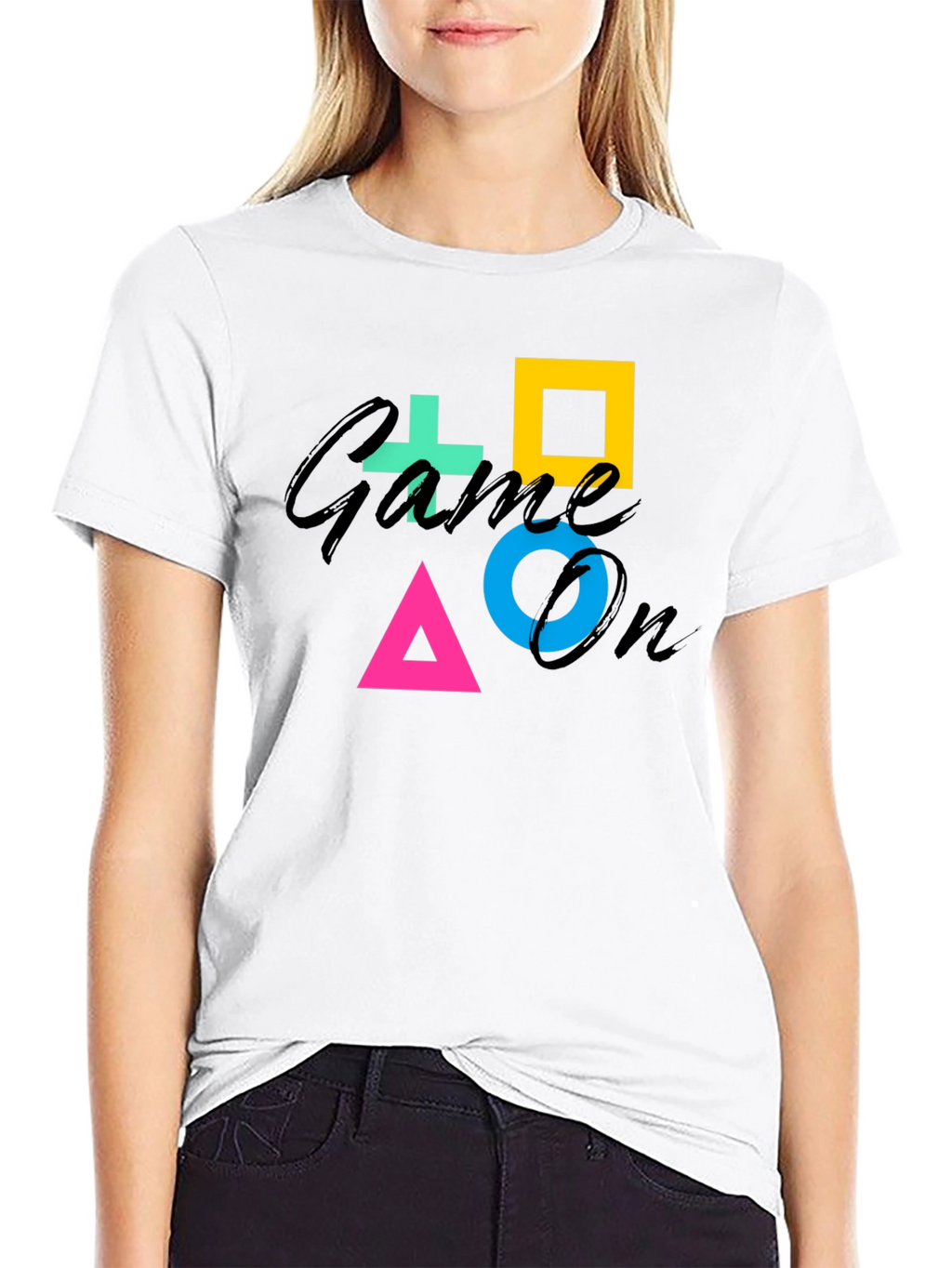 Game On Symbol Black T-Shirt
