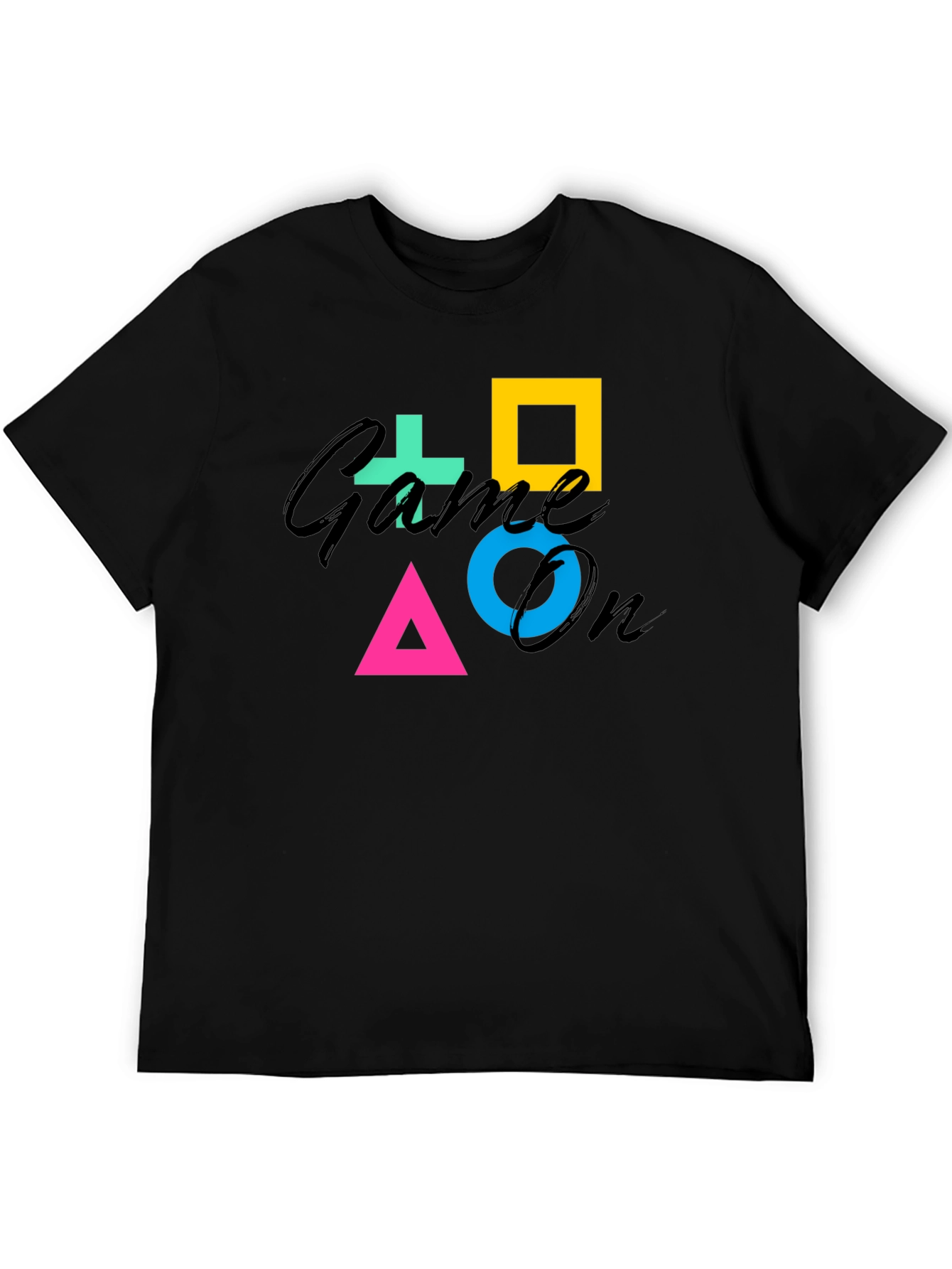 Game On Symbol Black T-Shirt