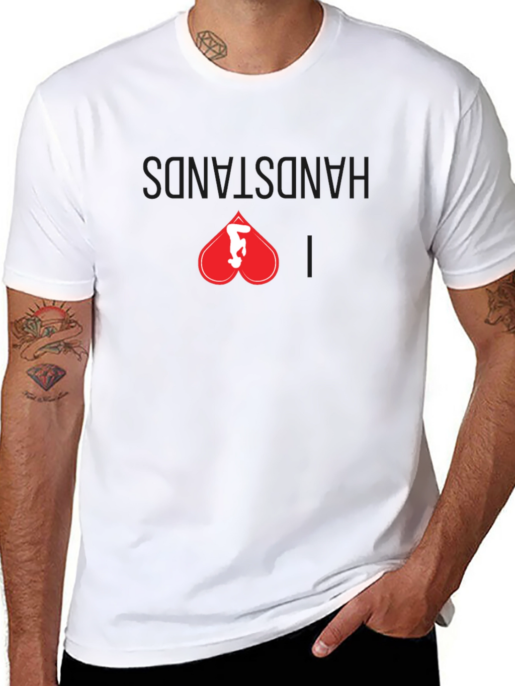 I Heart Handstands Black T-Shirt