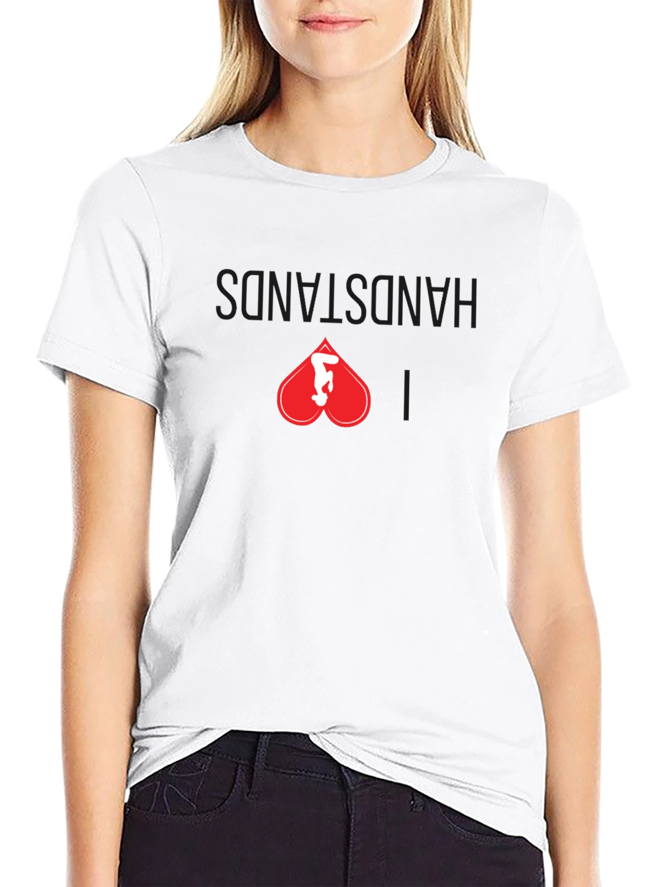 I Heart Handstands Black T-Shirt