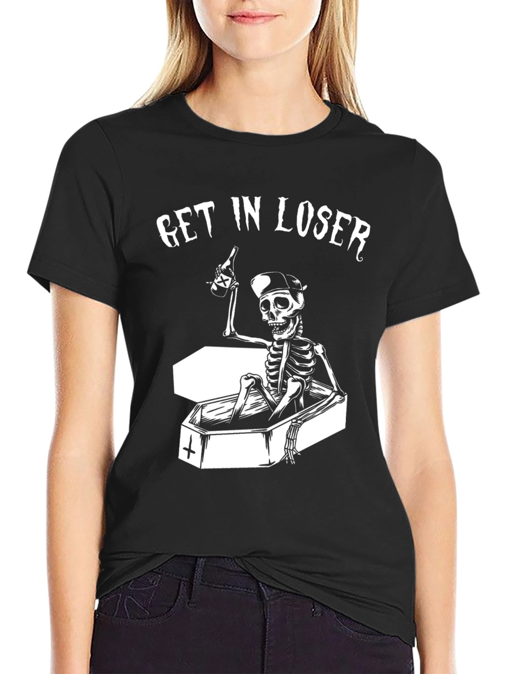 Get In Loser Skeleton T-Shirt