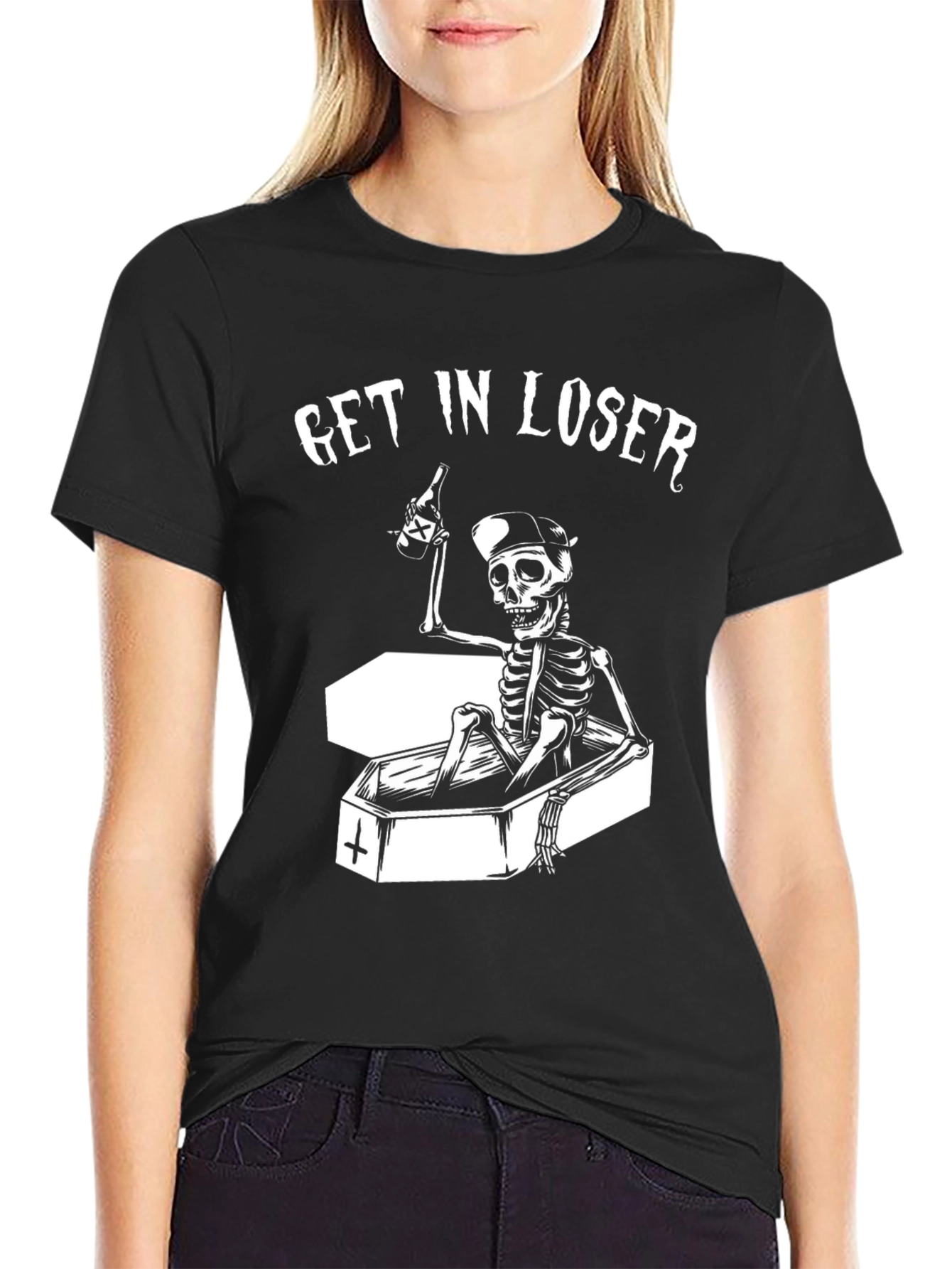 Get In Loser Skeleton T-Shirt