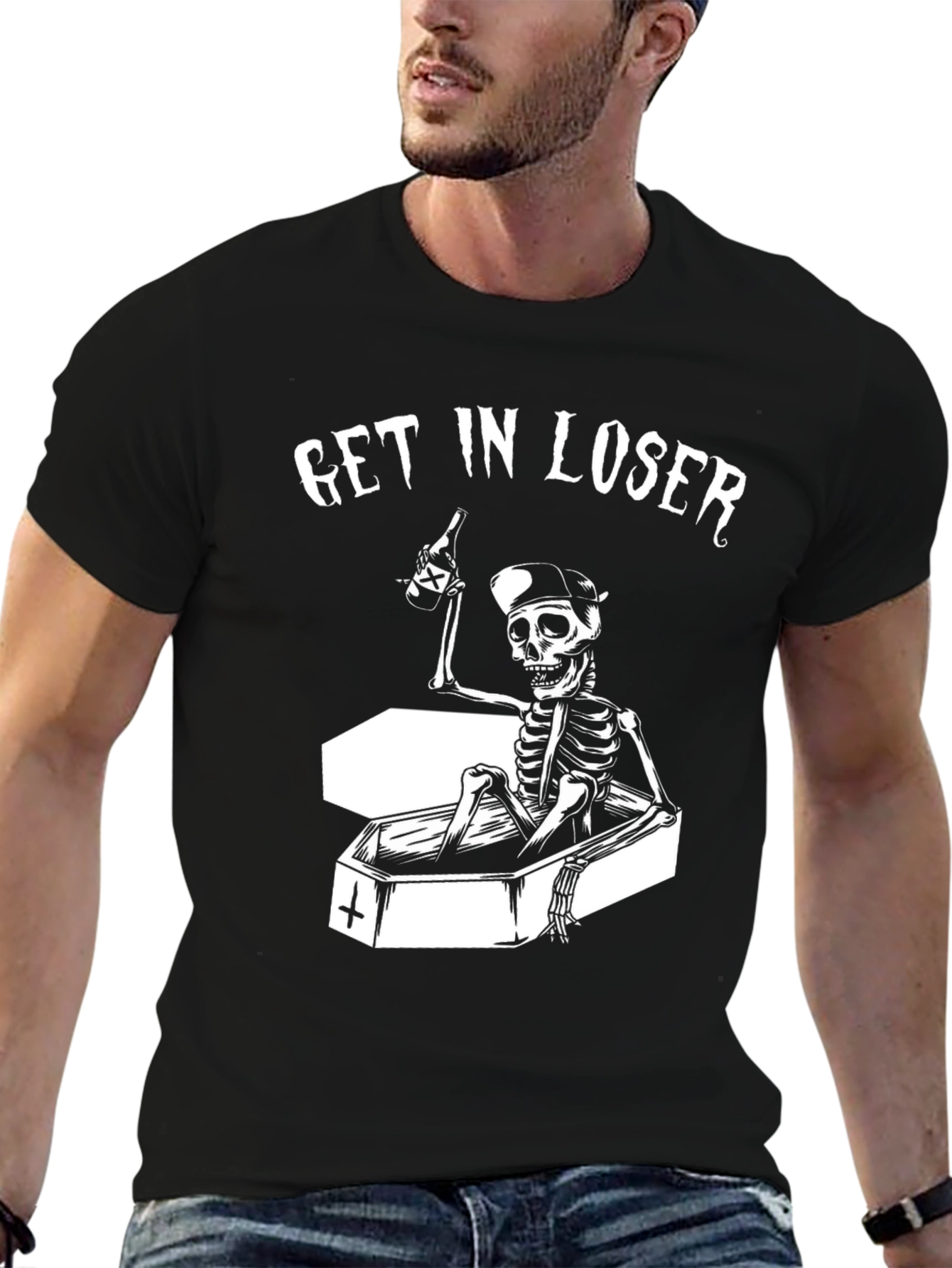Get In Loser Skeleton T-Shirt