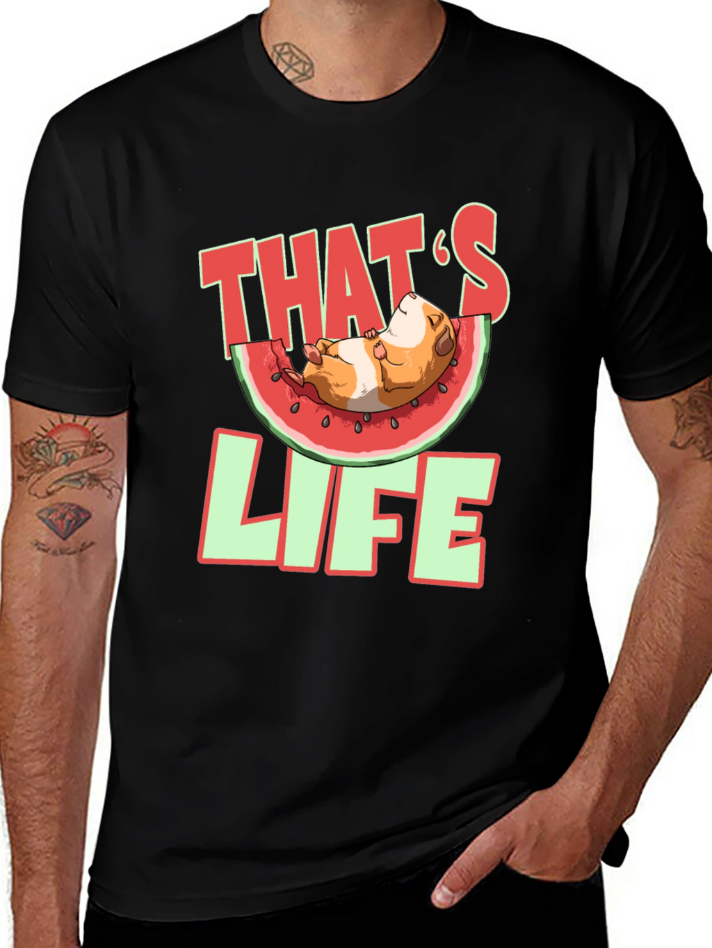 Thats Life Guinea Pig Watermelon T-Shirt