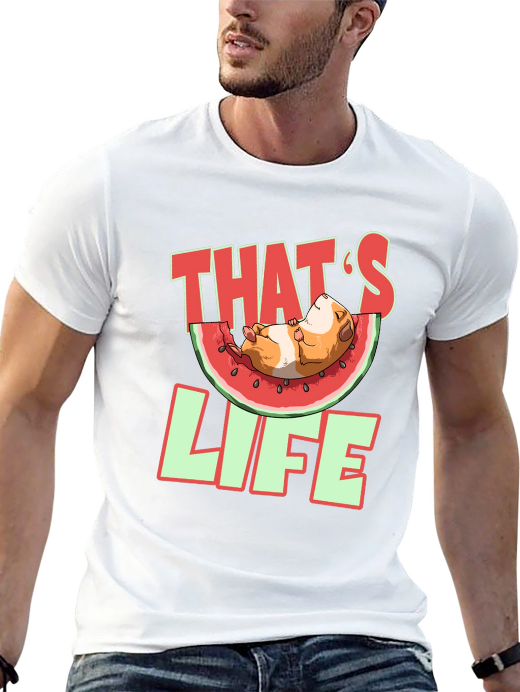 Thats Life Guinea Pig Watermelon T-Shirt