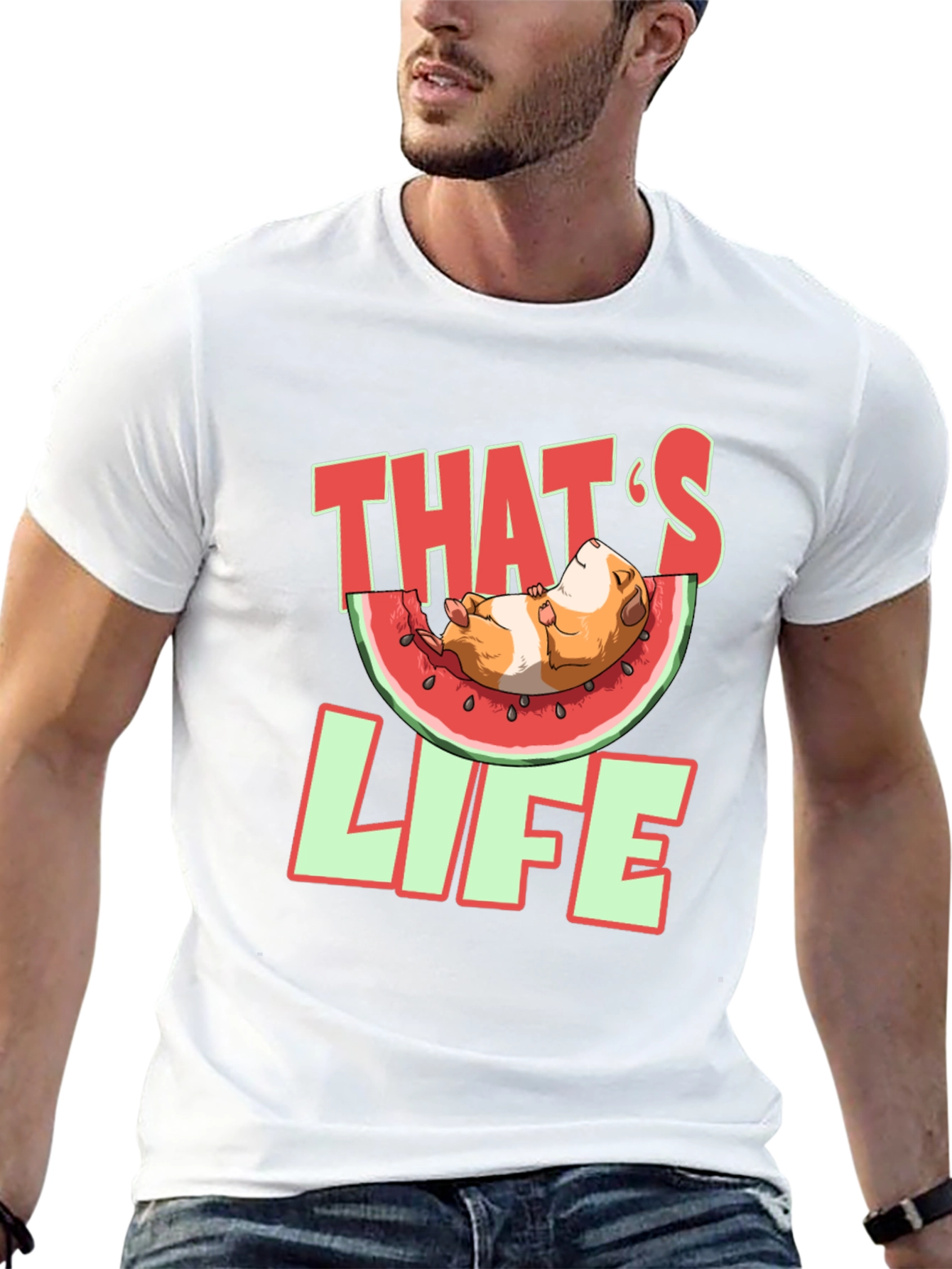 Thats Life Guinea Pig Watermelon T-Shirt