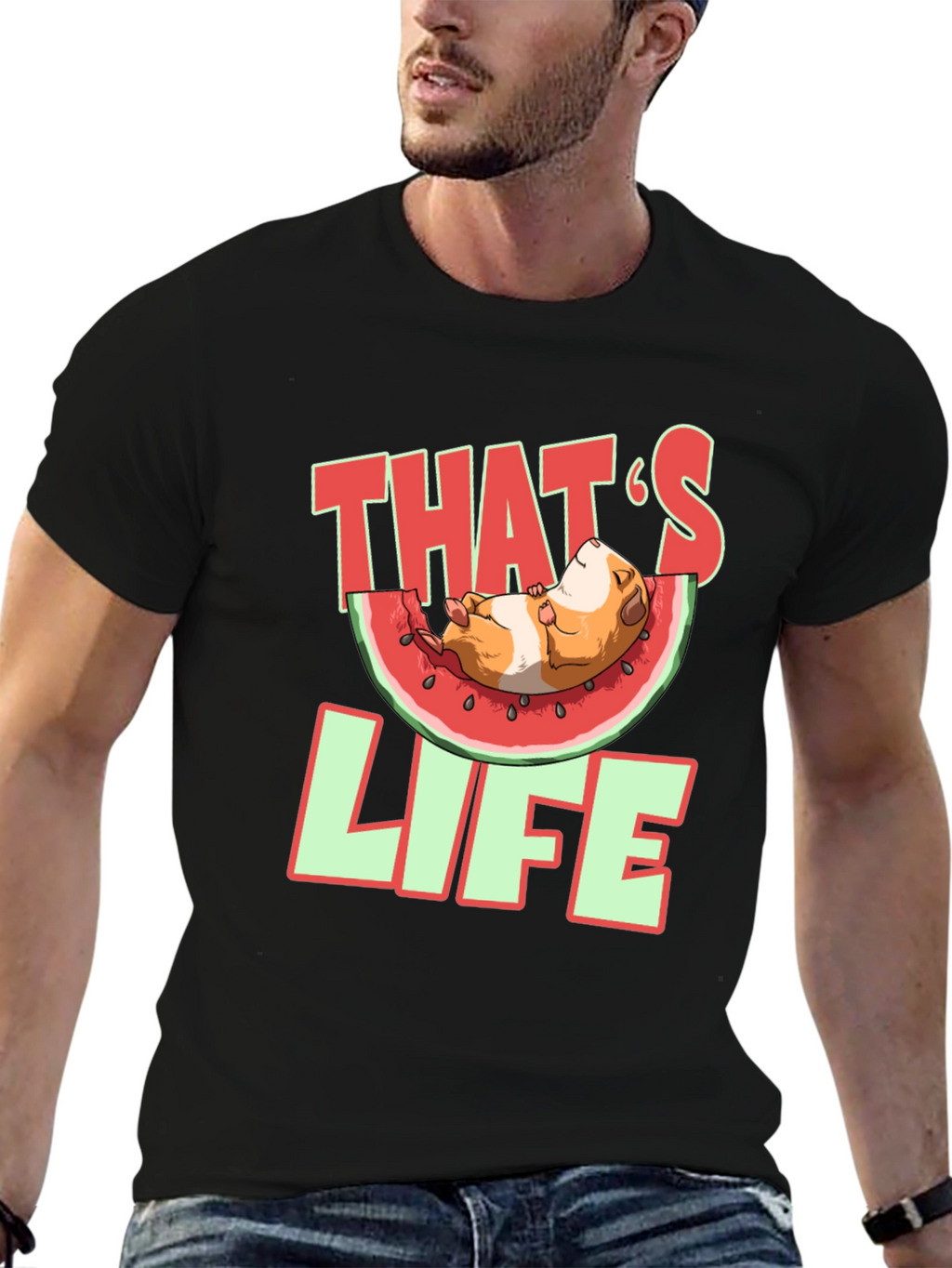 Thats Life Guinea Pig Watermelon T-Shirt