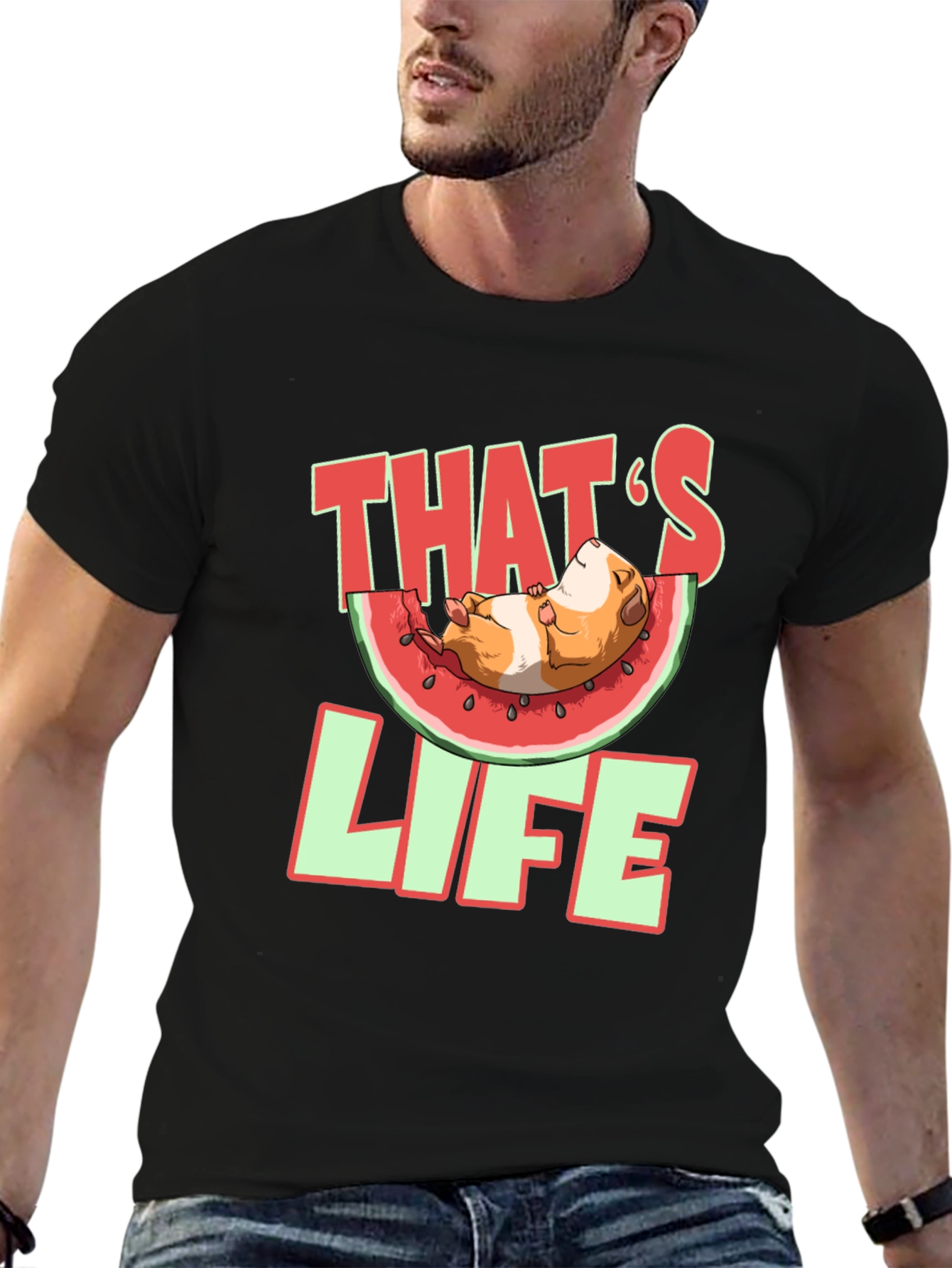 Thats Life Guinea Pig Watermelon T-Shirt